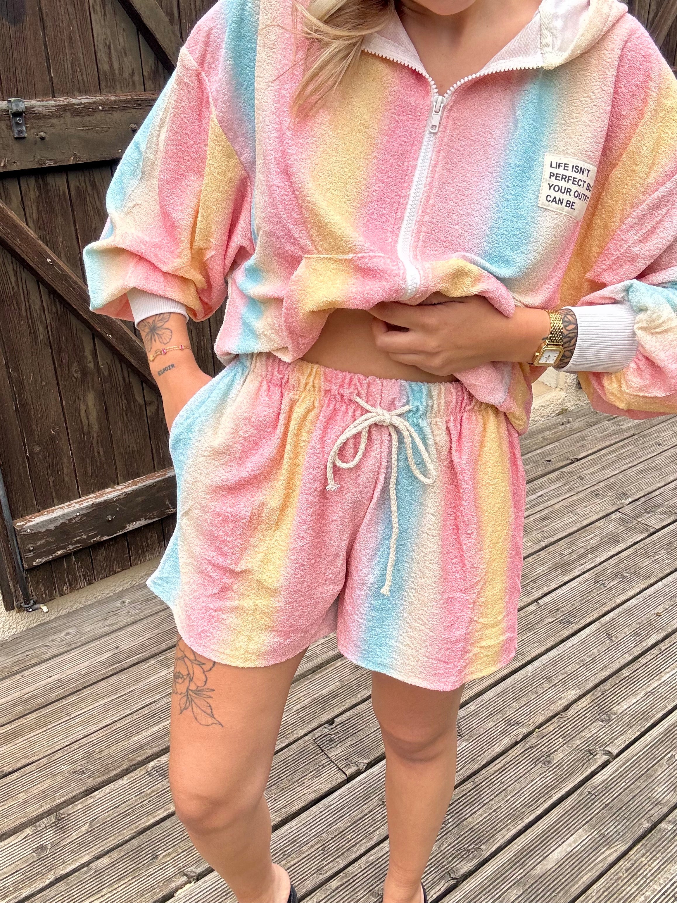Short Eponge Multicolore