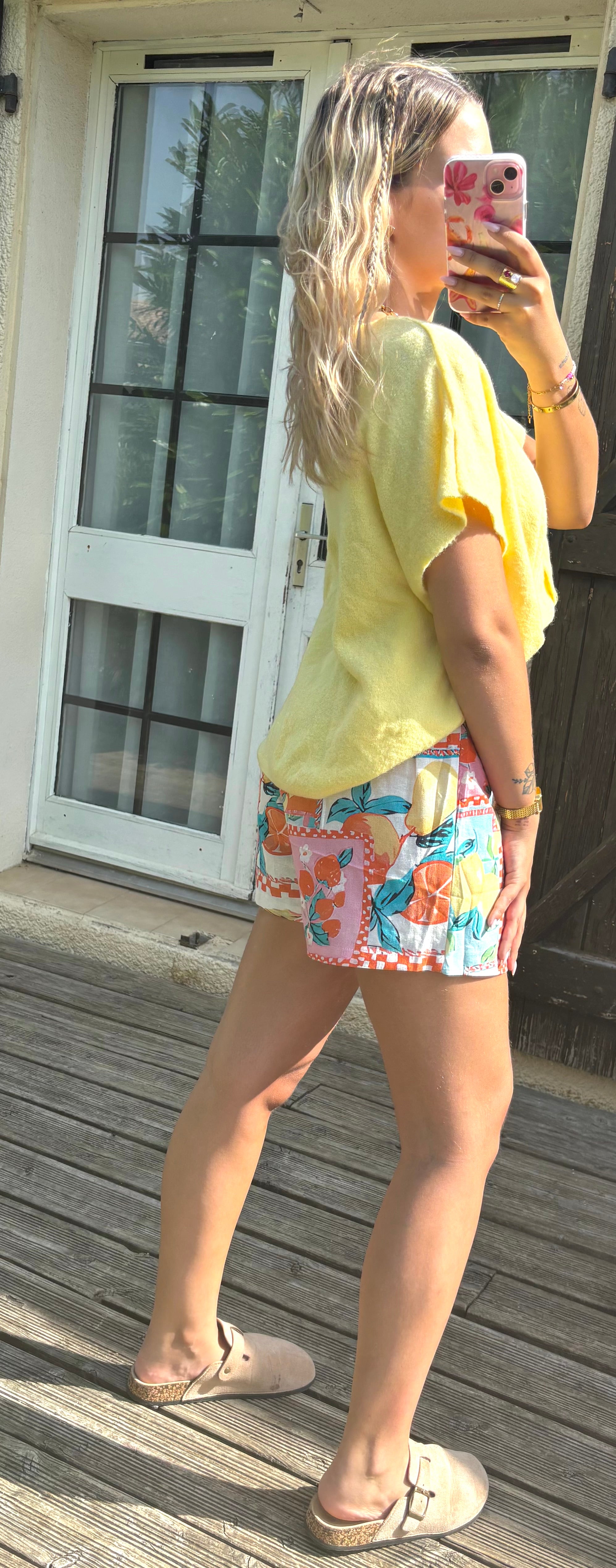 Jupe Short Citron