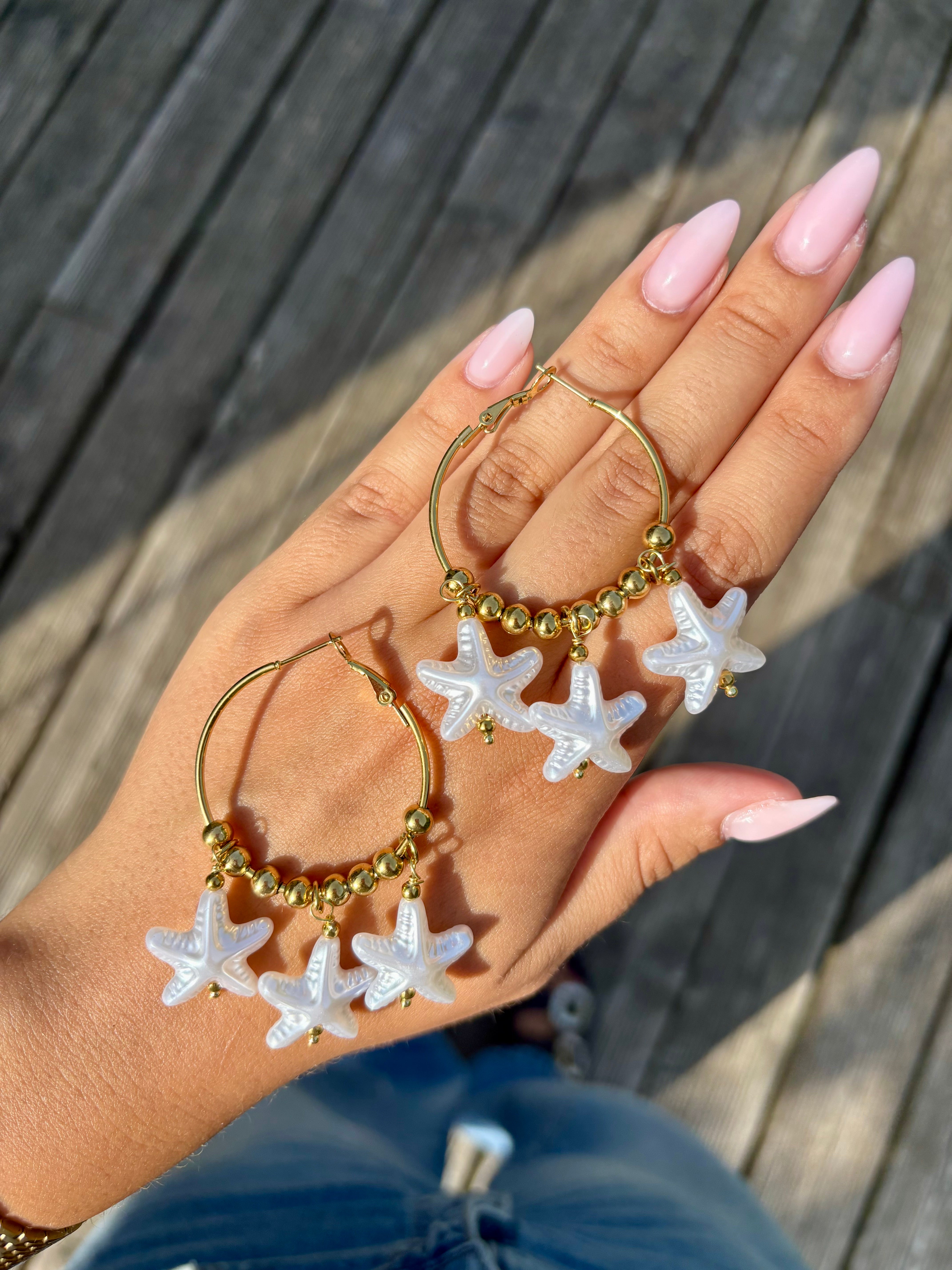 Boucles d'oreilles Étoiles de Mer