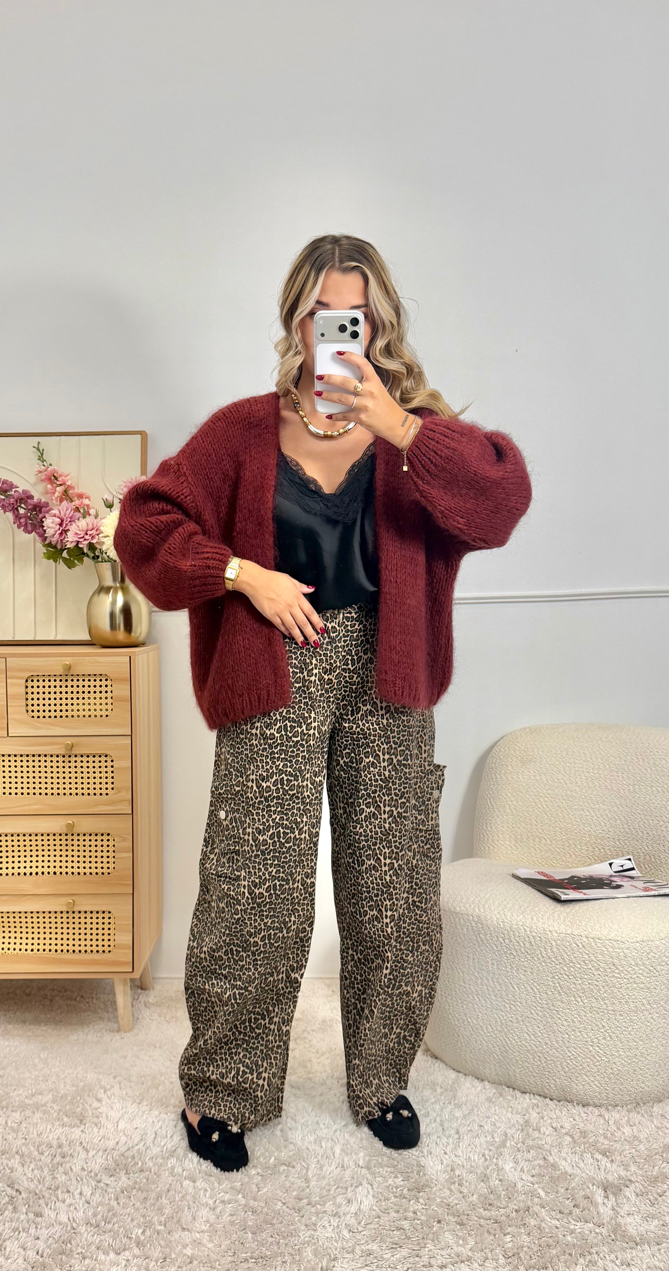 Gilet OVERSIZED PRUNE