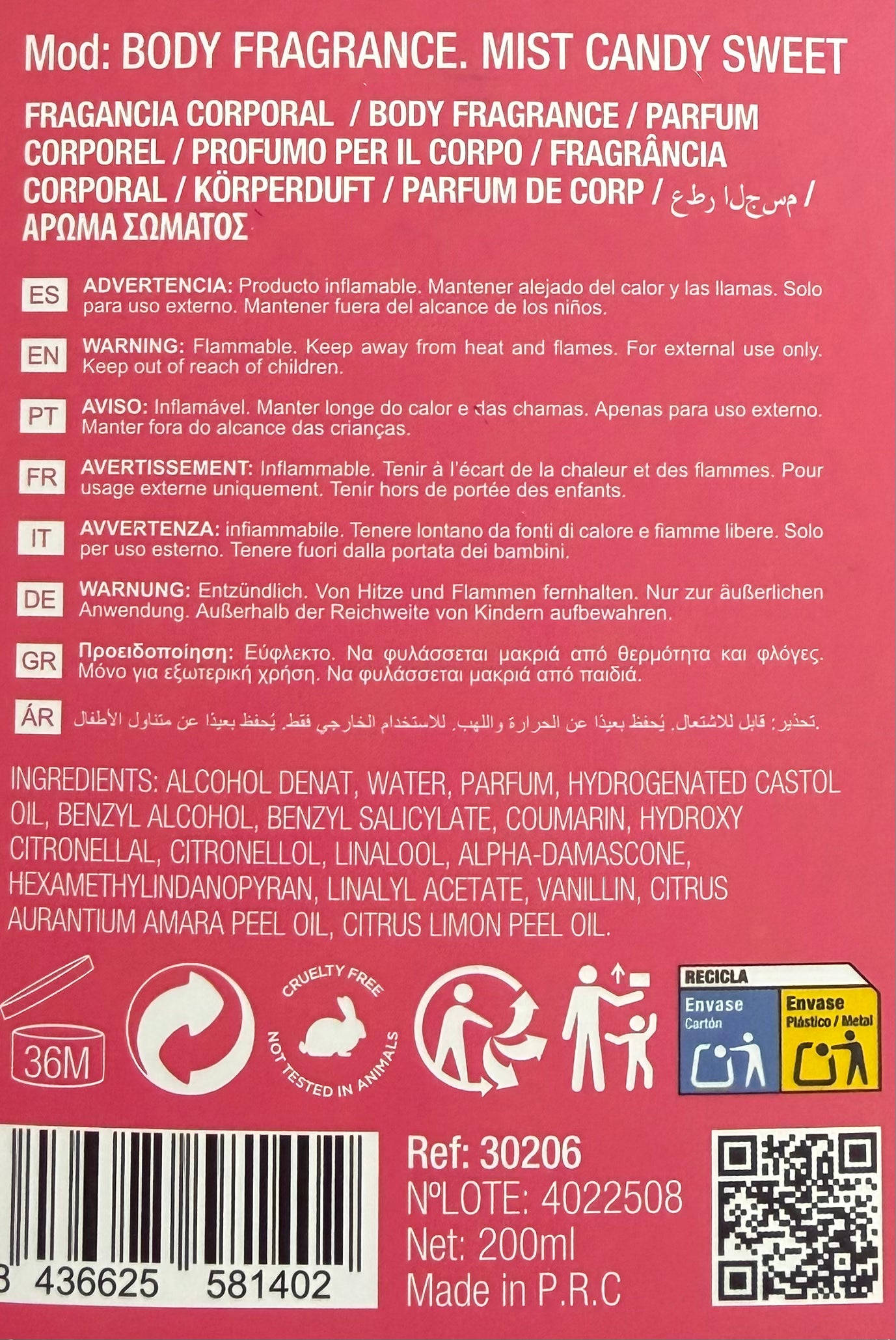 Brumes - Candy Sweet 200ml