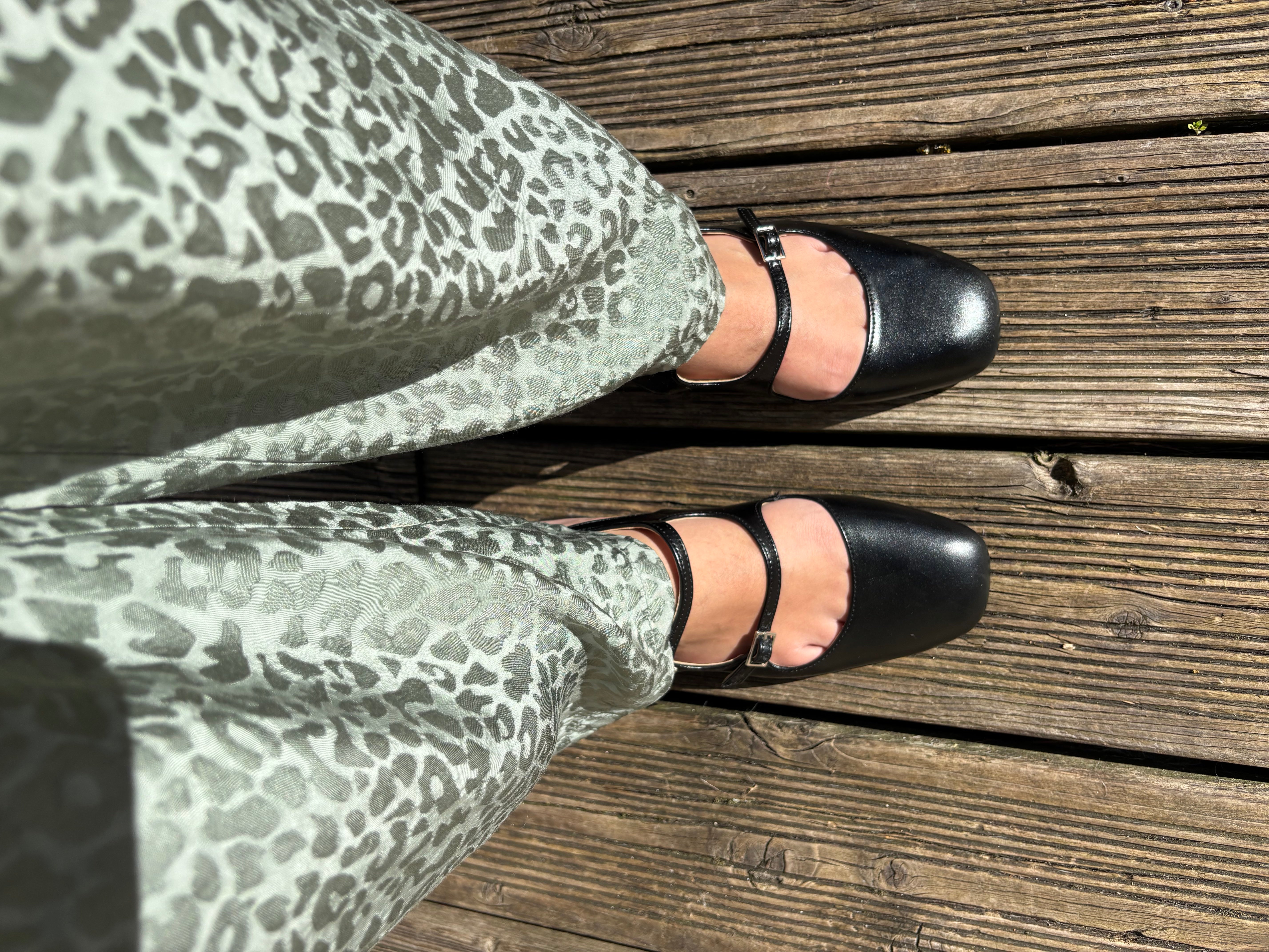 Sandales à Talon Noir