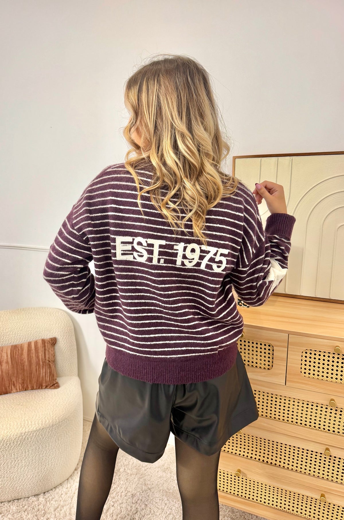 Pull marinière Prune - Est. 1975