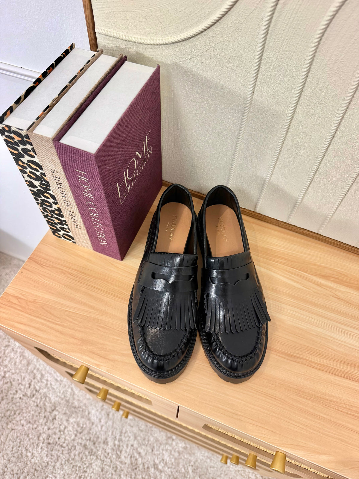 Mocassin Findlay similicuir noir