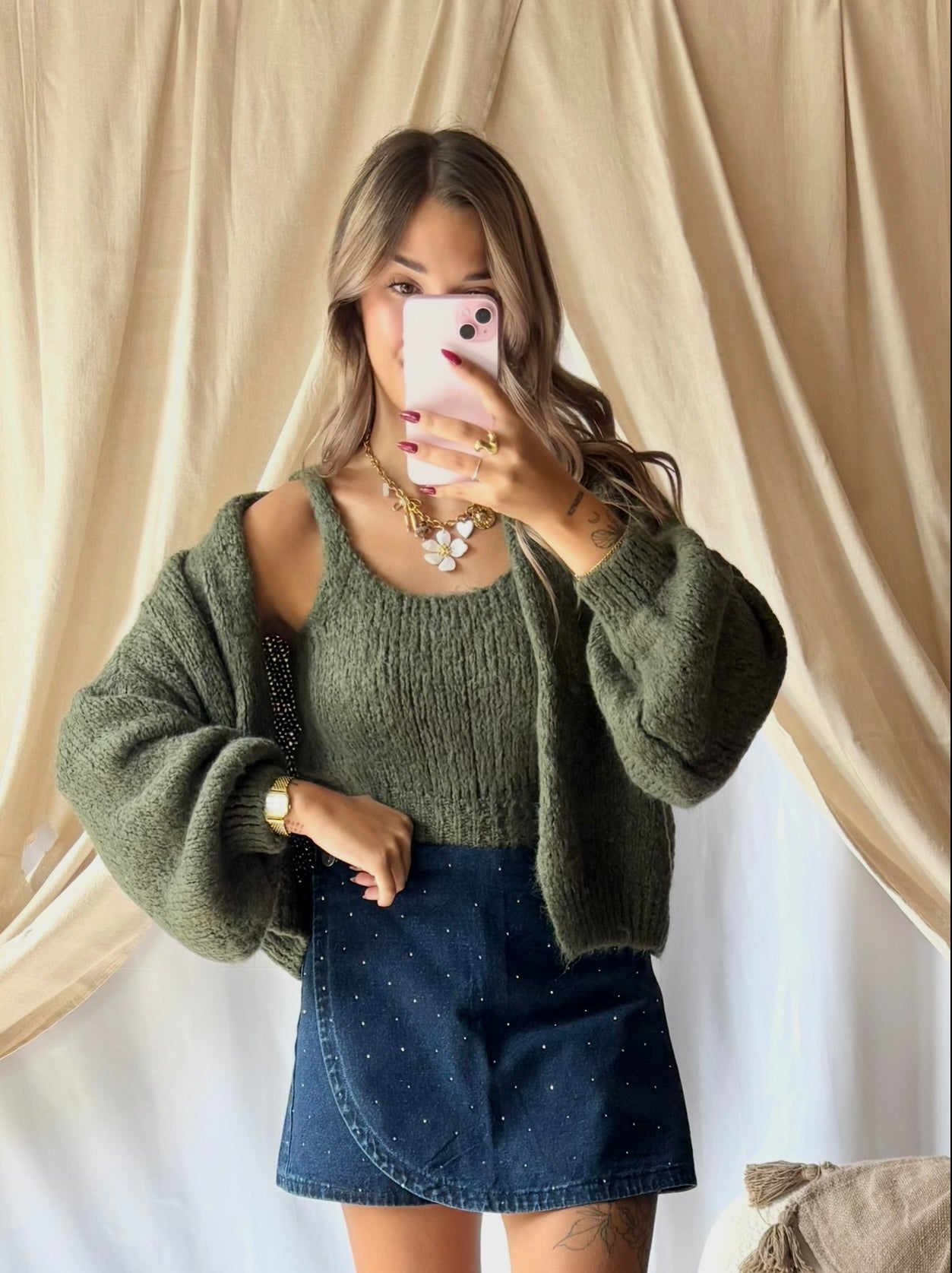 Gilet & Top Kaki