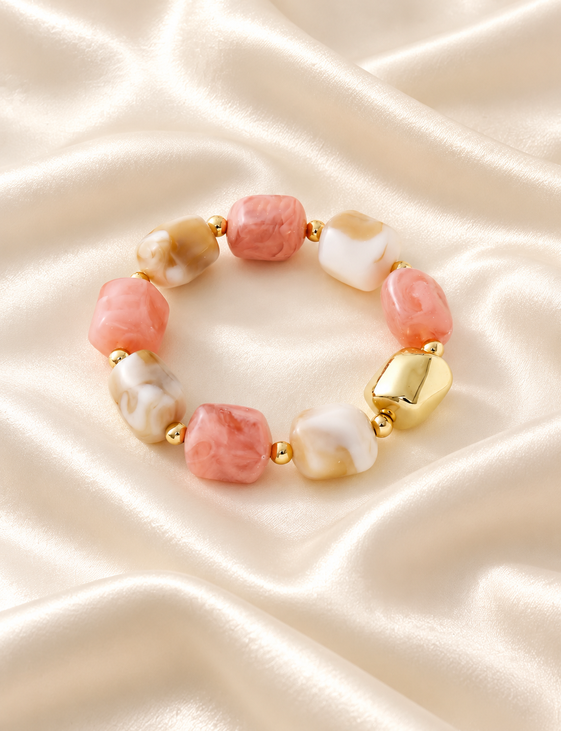 Bracelet pierre rose