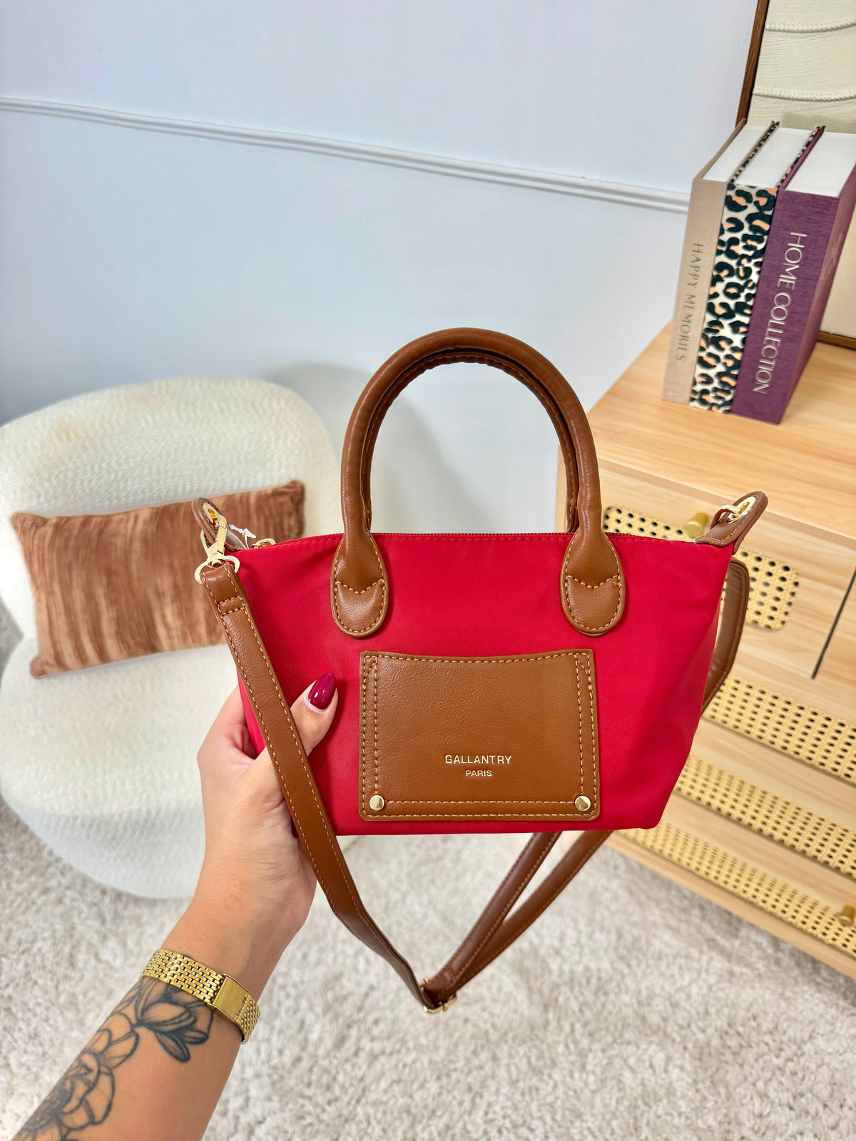 Sac à main poche avant Gallantry Rouge
