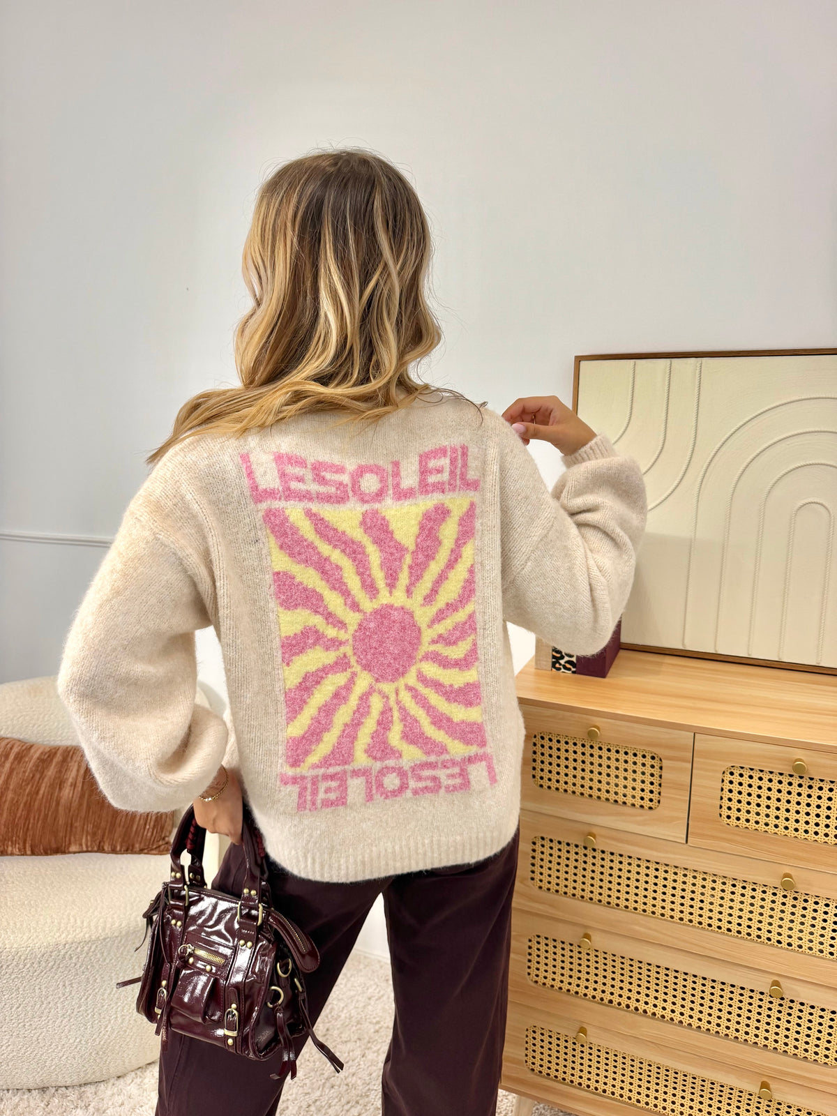 Pull LE SOLEIL crème