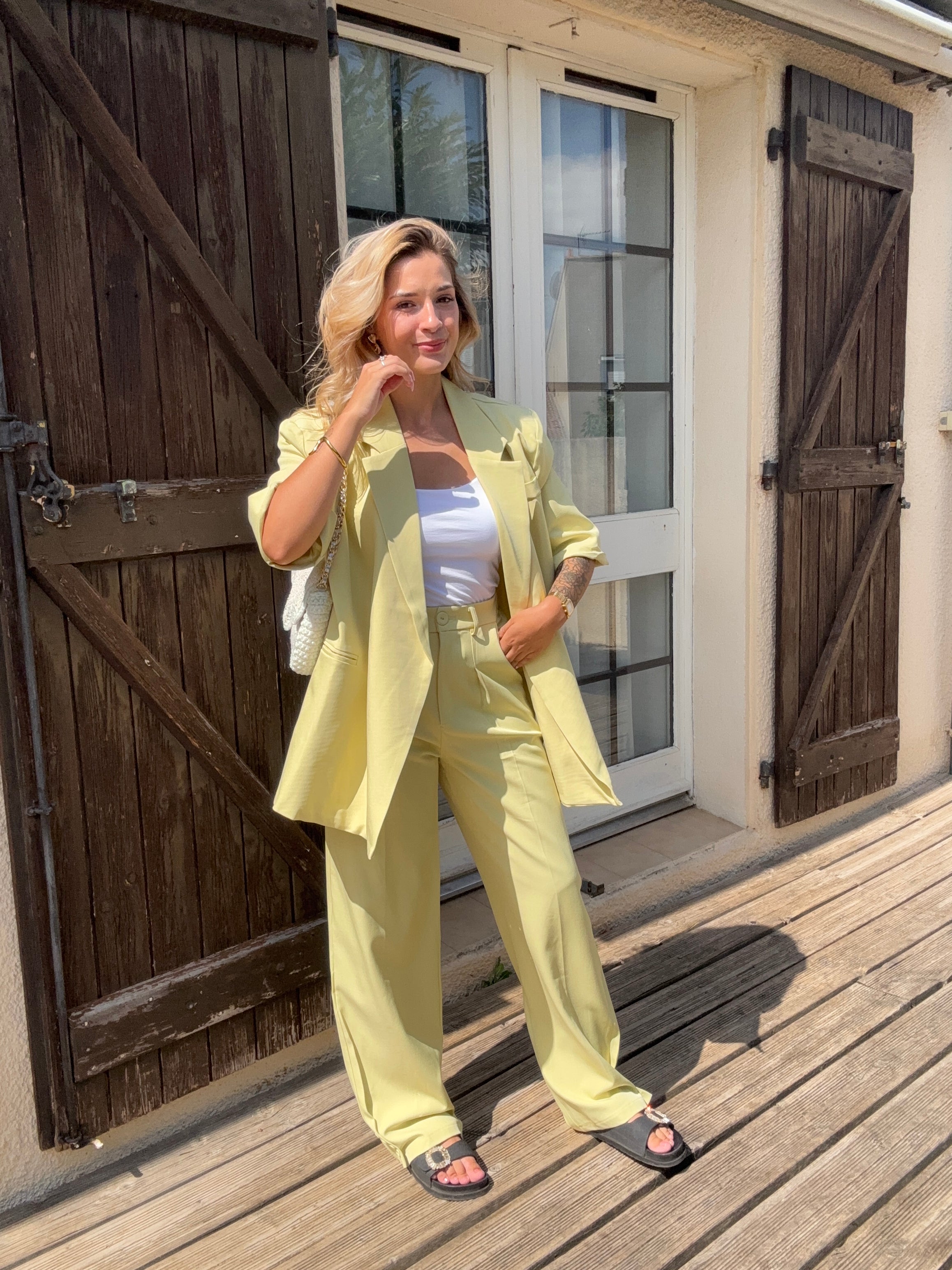 Veste Blazer Jaune
