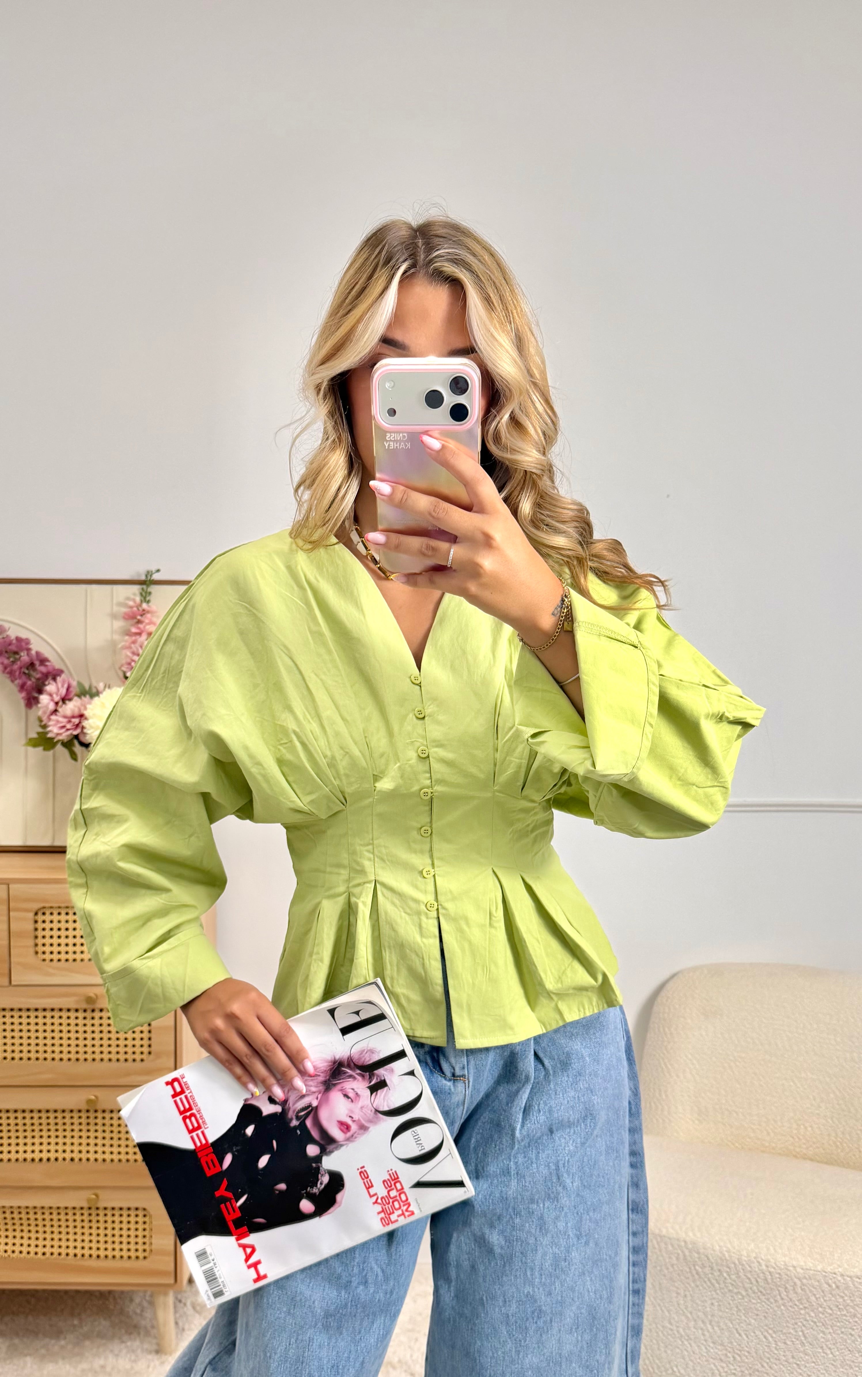 Blouse Cintré Verte