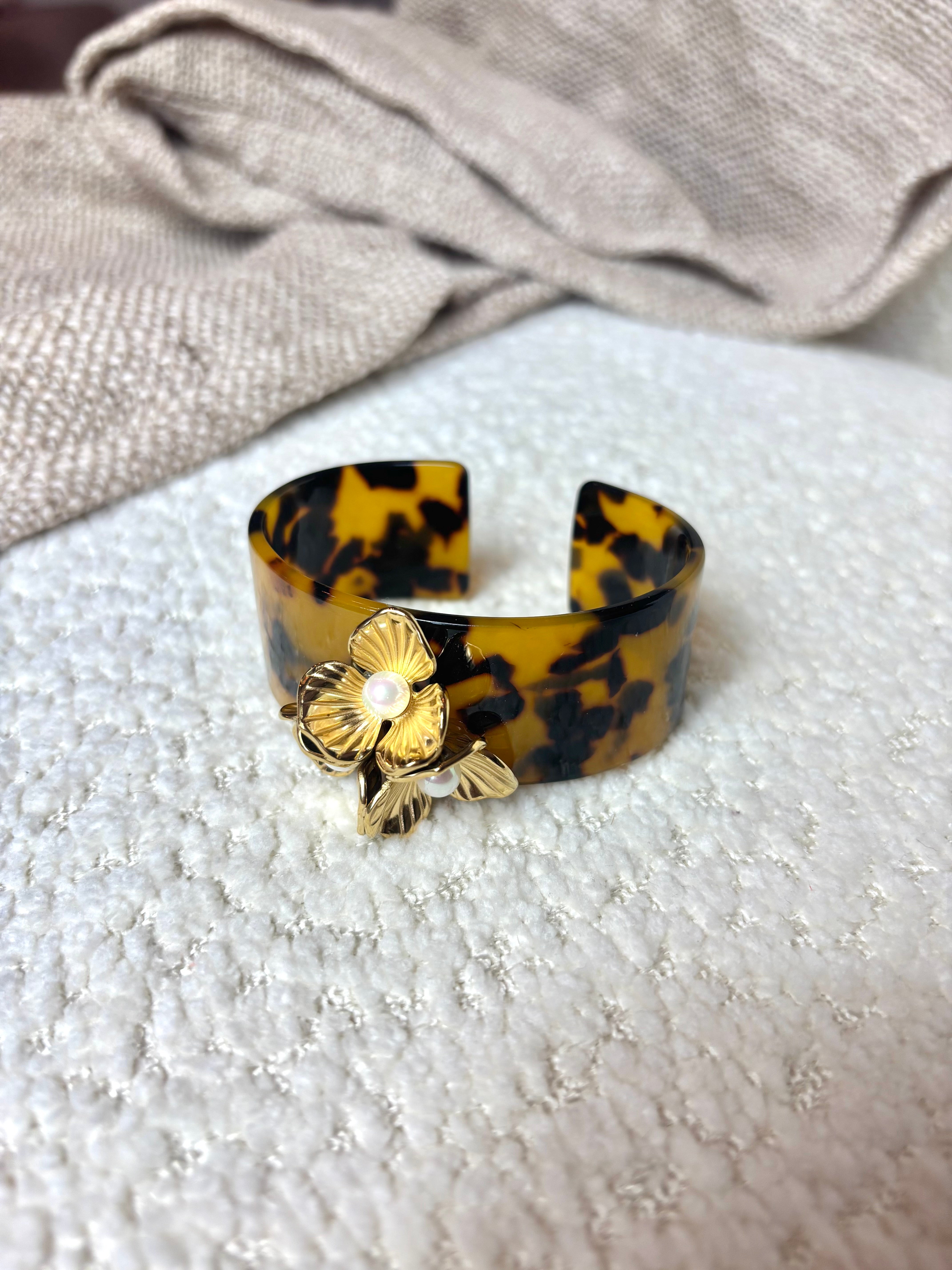 Bracelet Jonc Fleur
