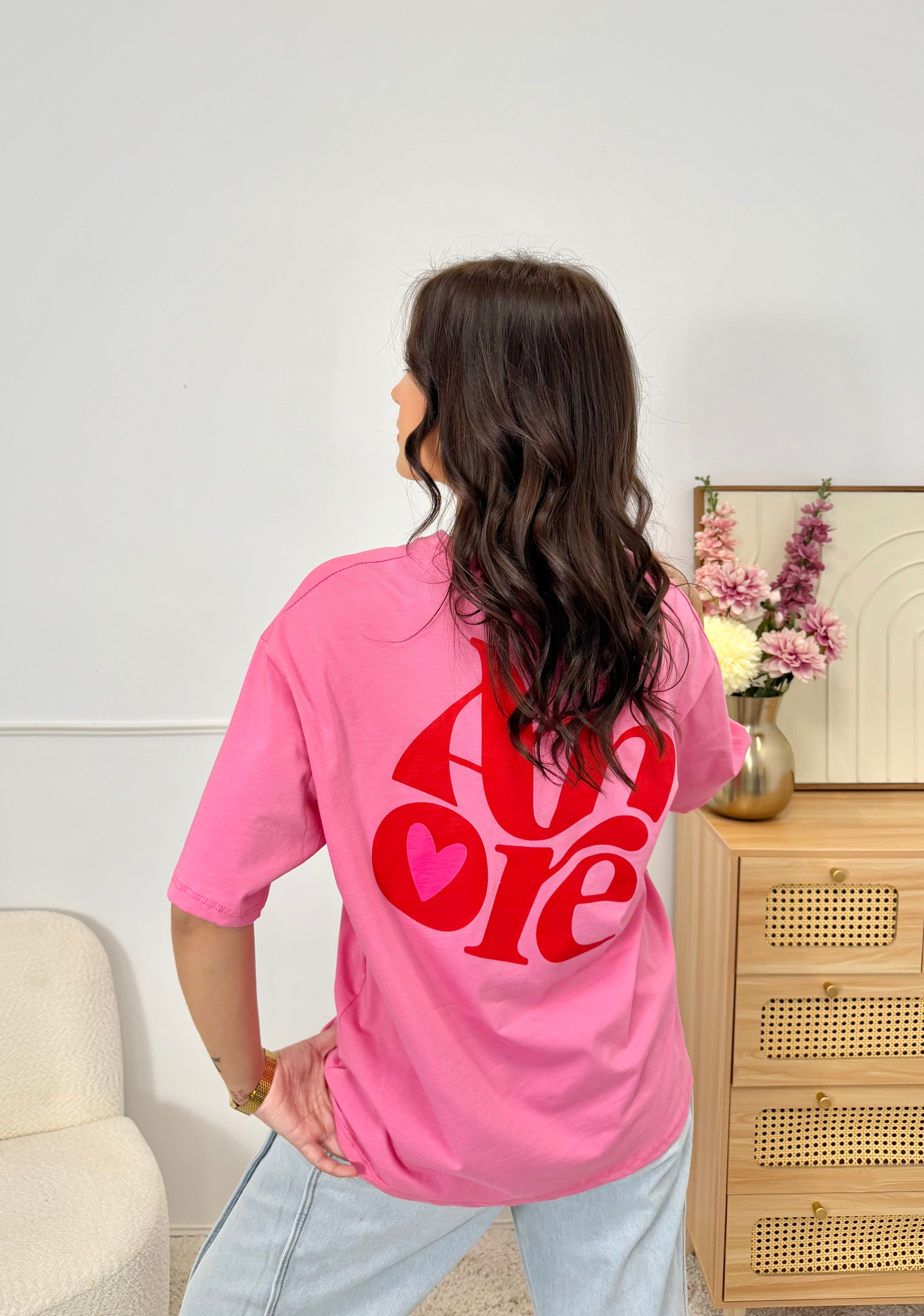 T-Shirt "AMORE" Fuchsia