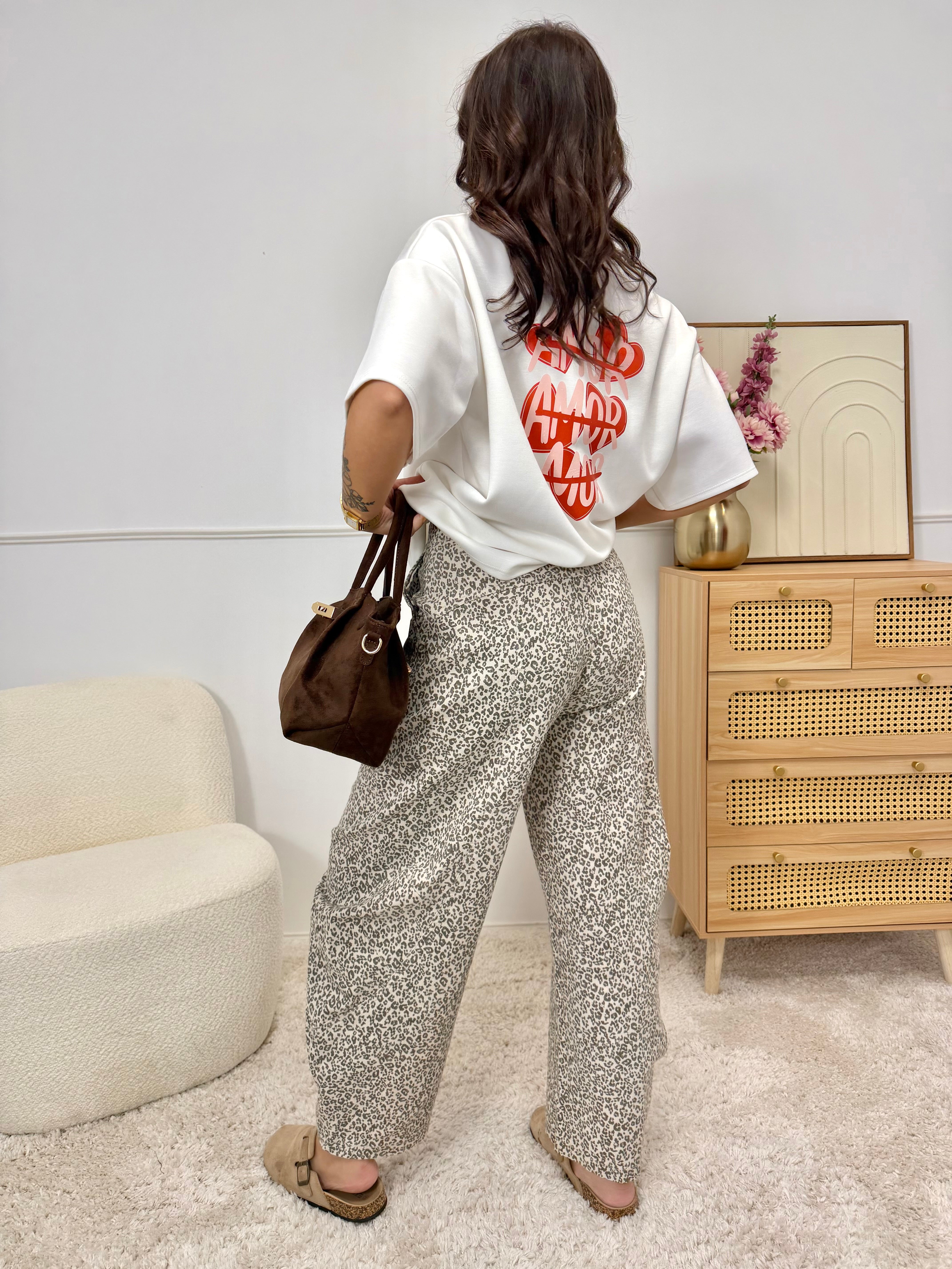 Pantalon BARREL Léopard