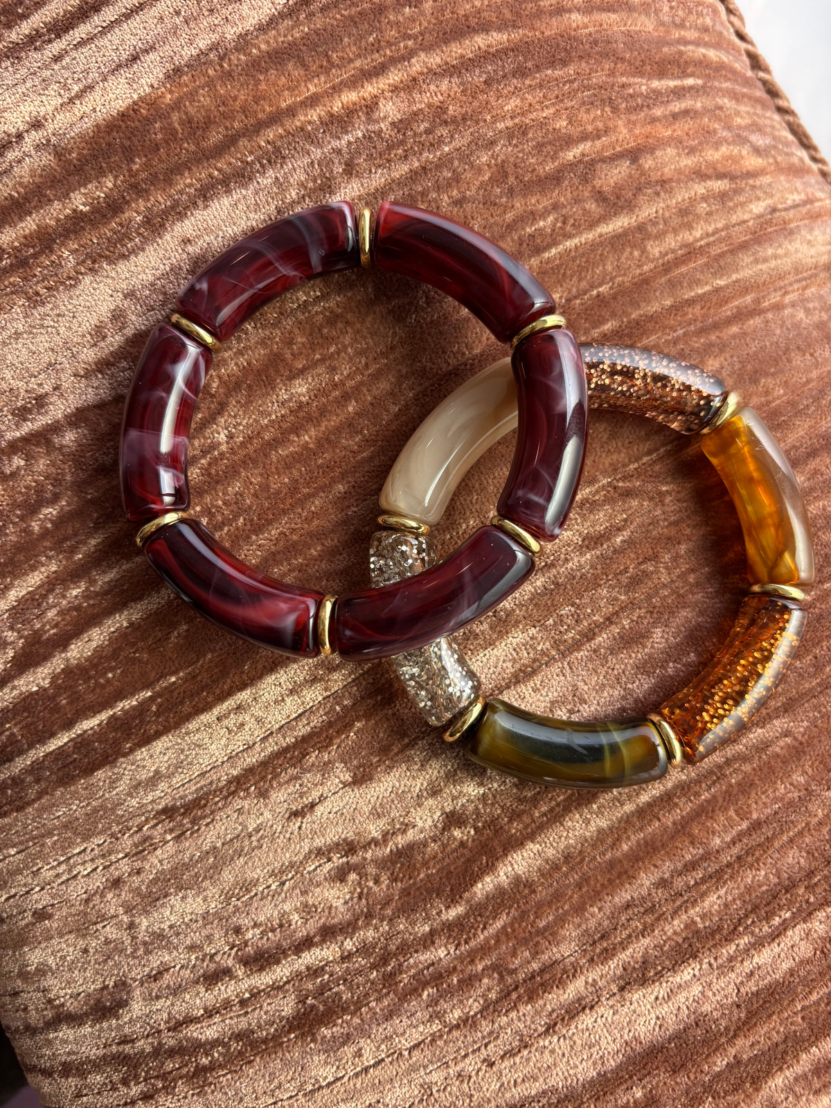 Bracelet élastique perle tube
