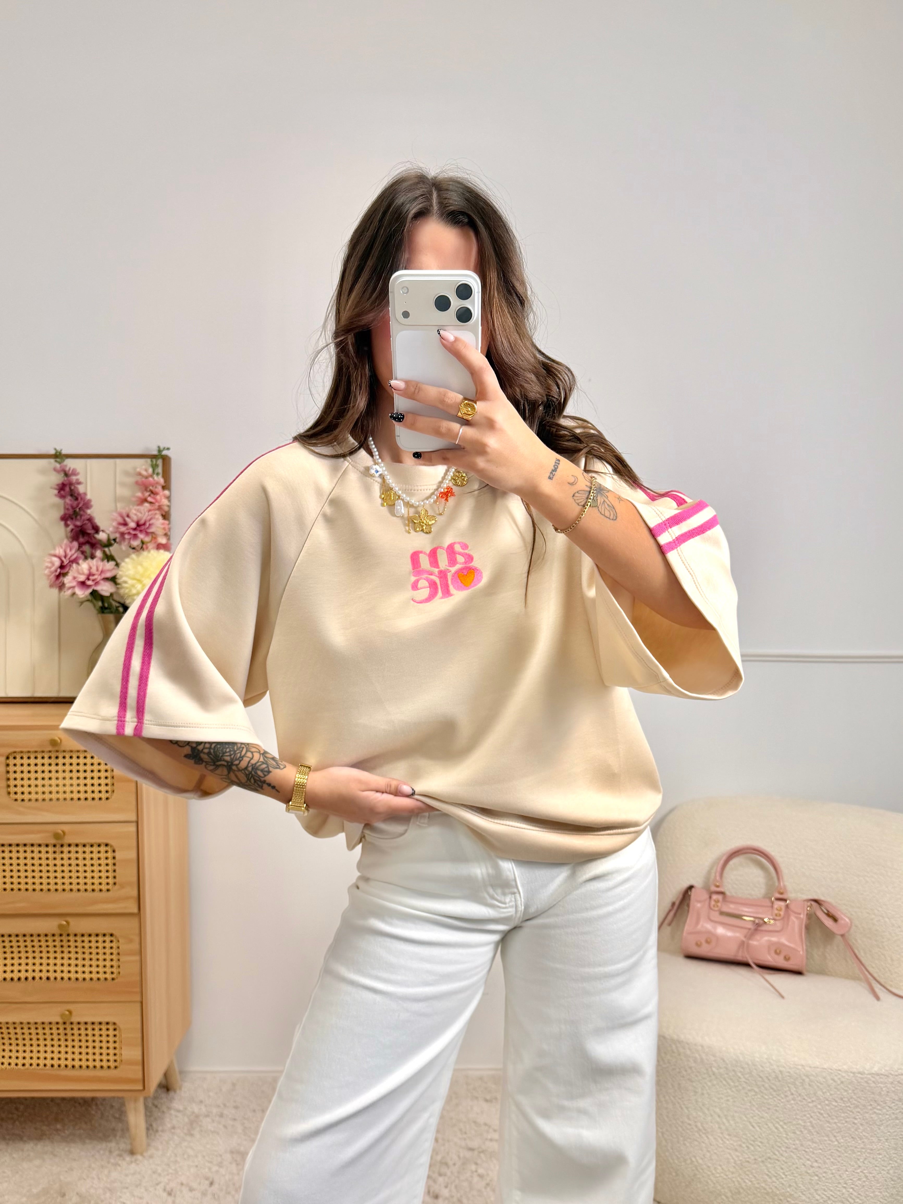 T-Shirt « AMORE » Beige