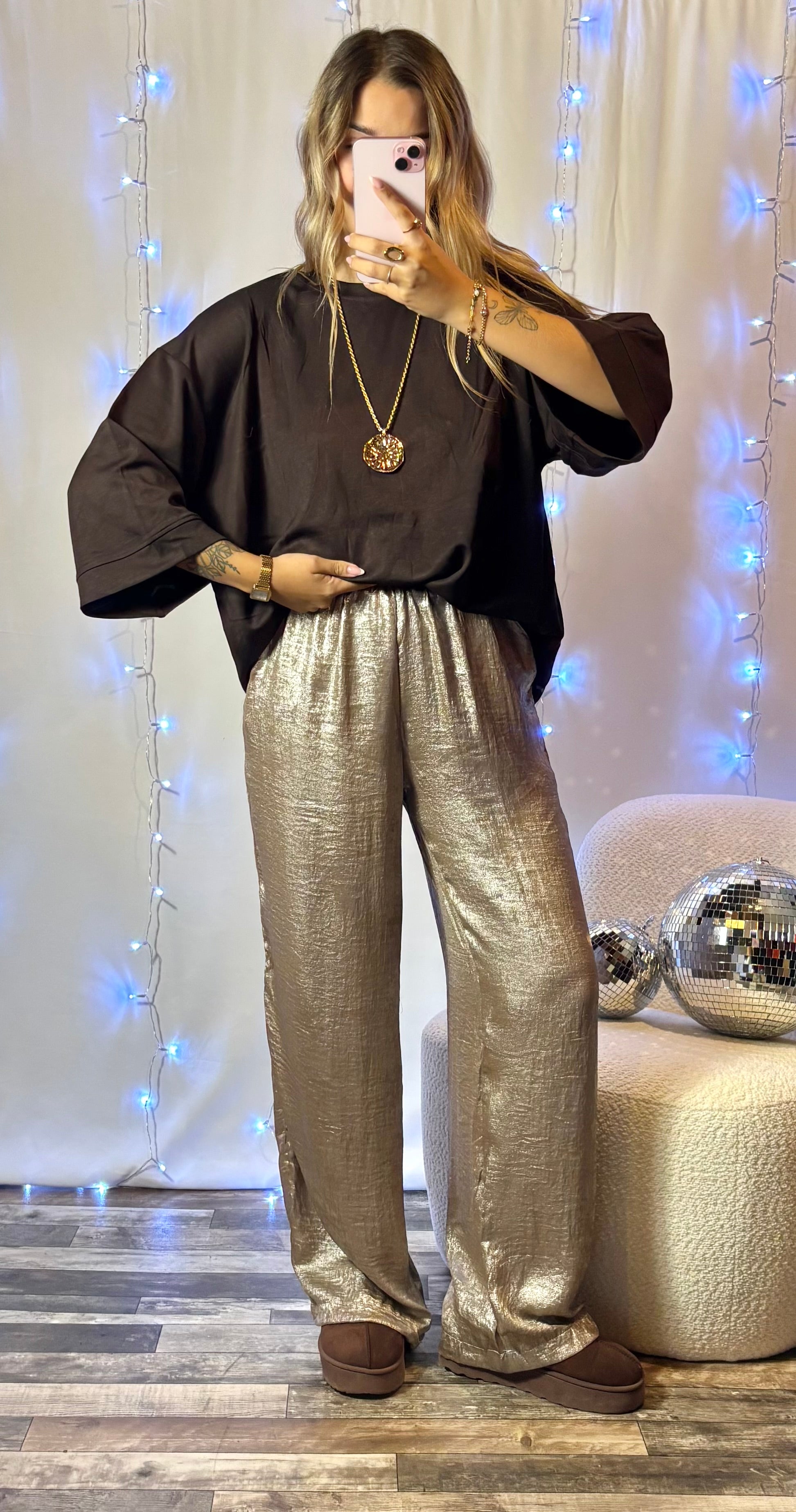 T-Shirt Oversize Chocolat