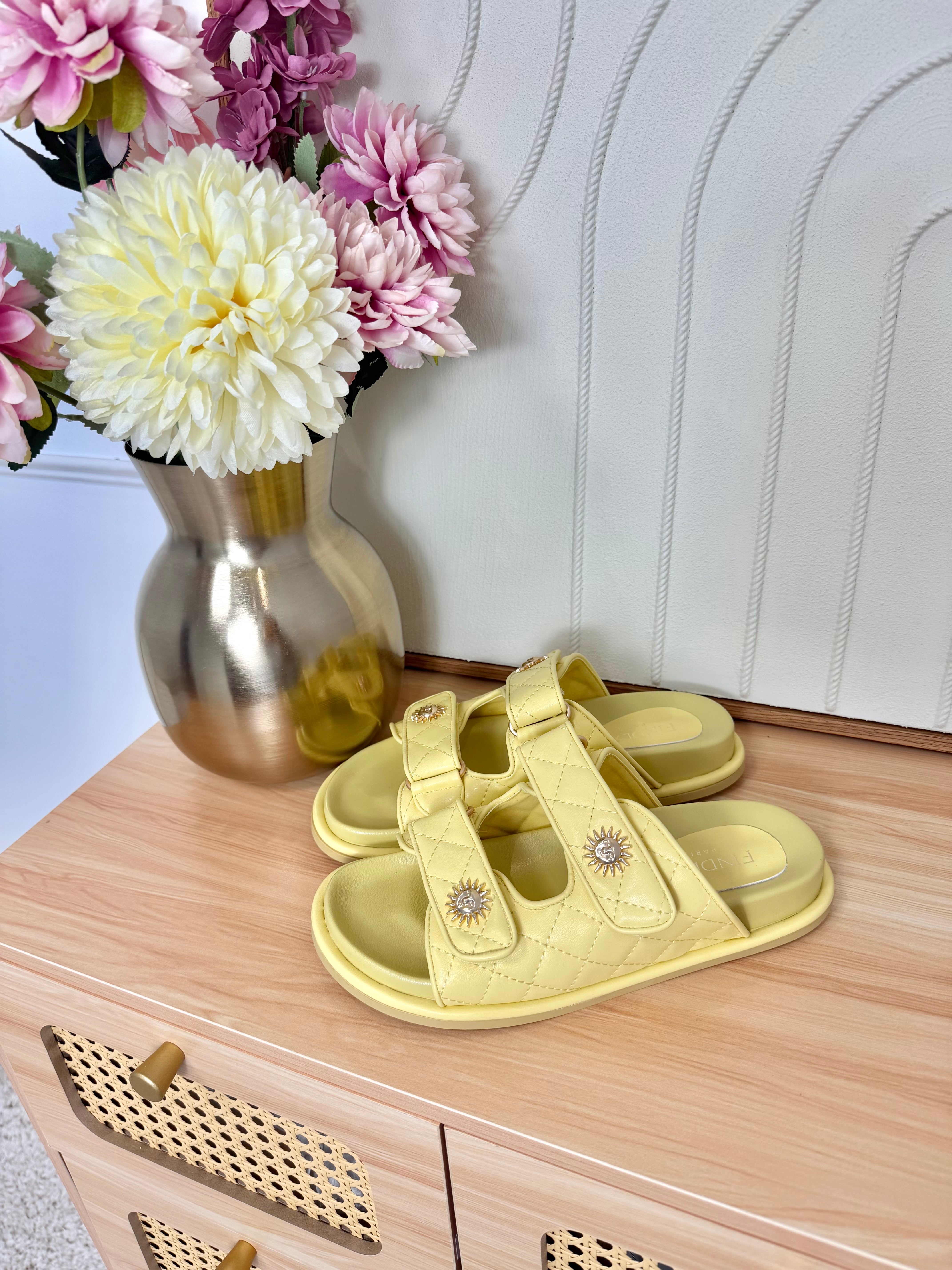 Sandales Soleil Jaune