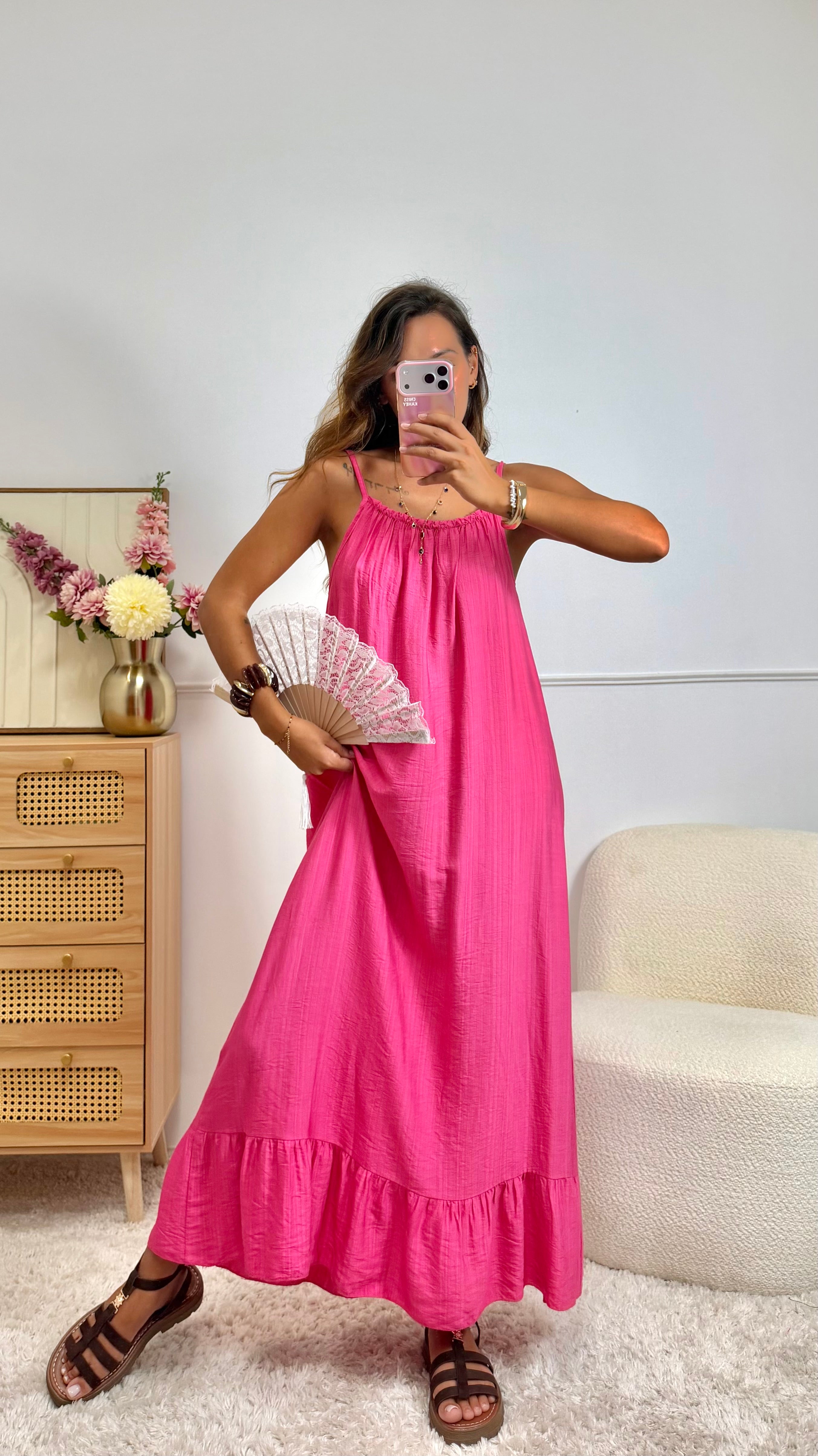 Robe Fluide fushia