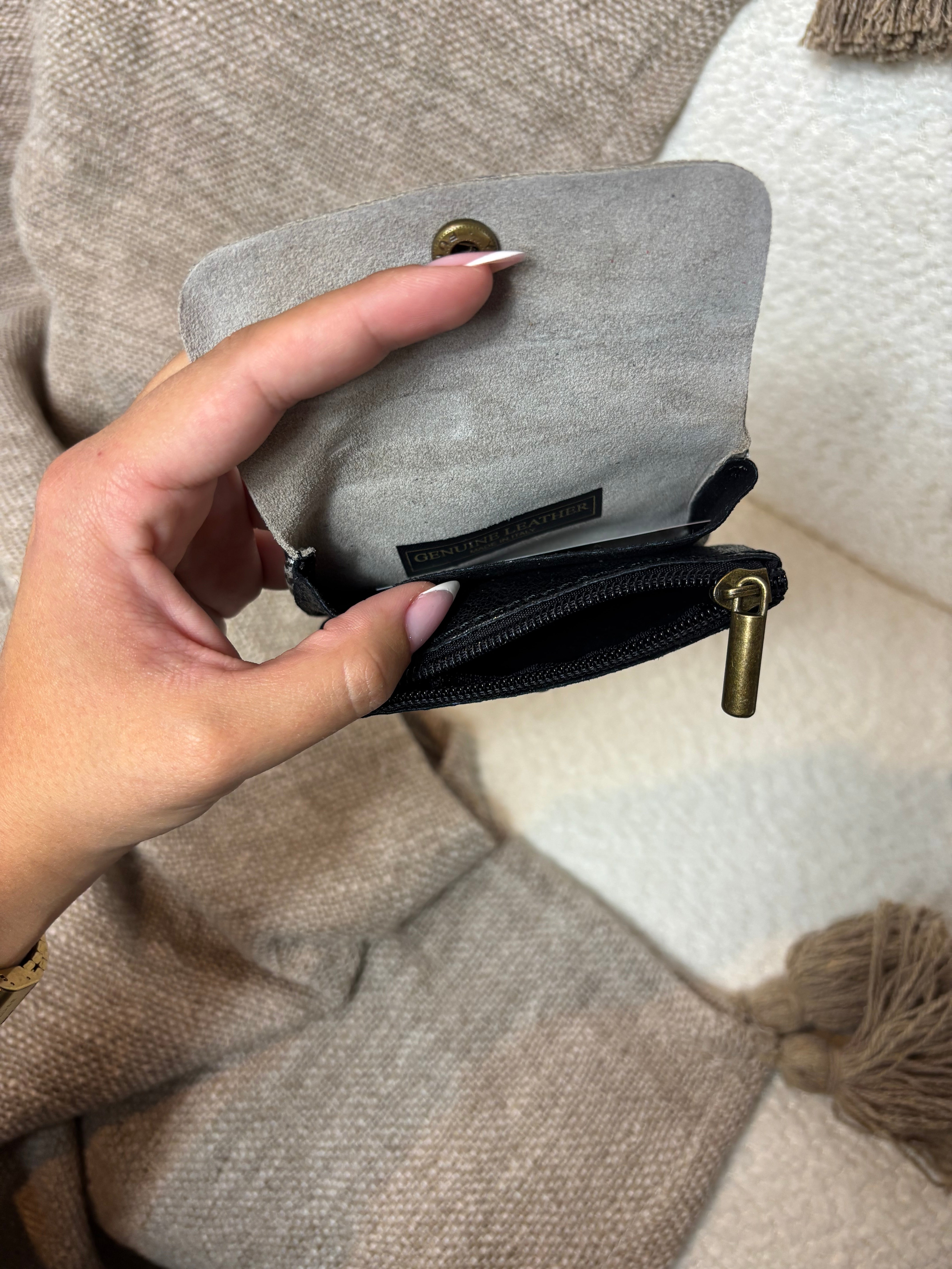 Porte Monnaie 100% Cuir  Léopard