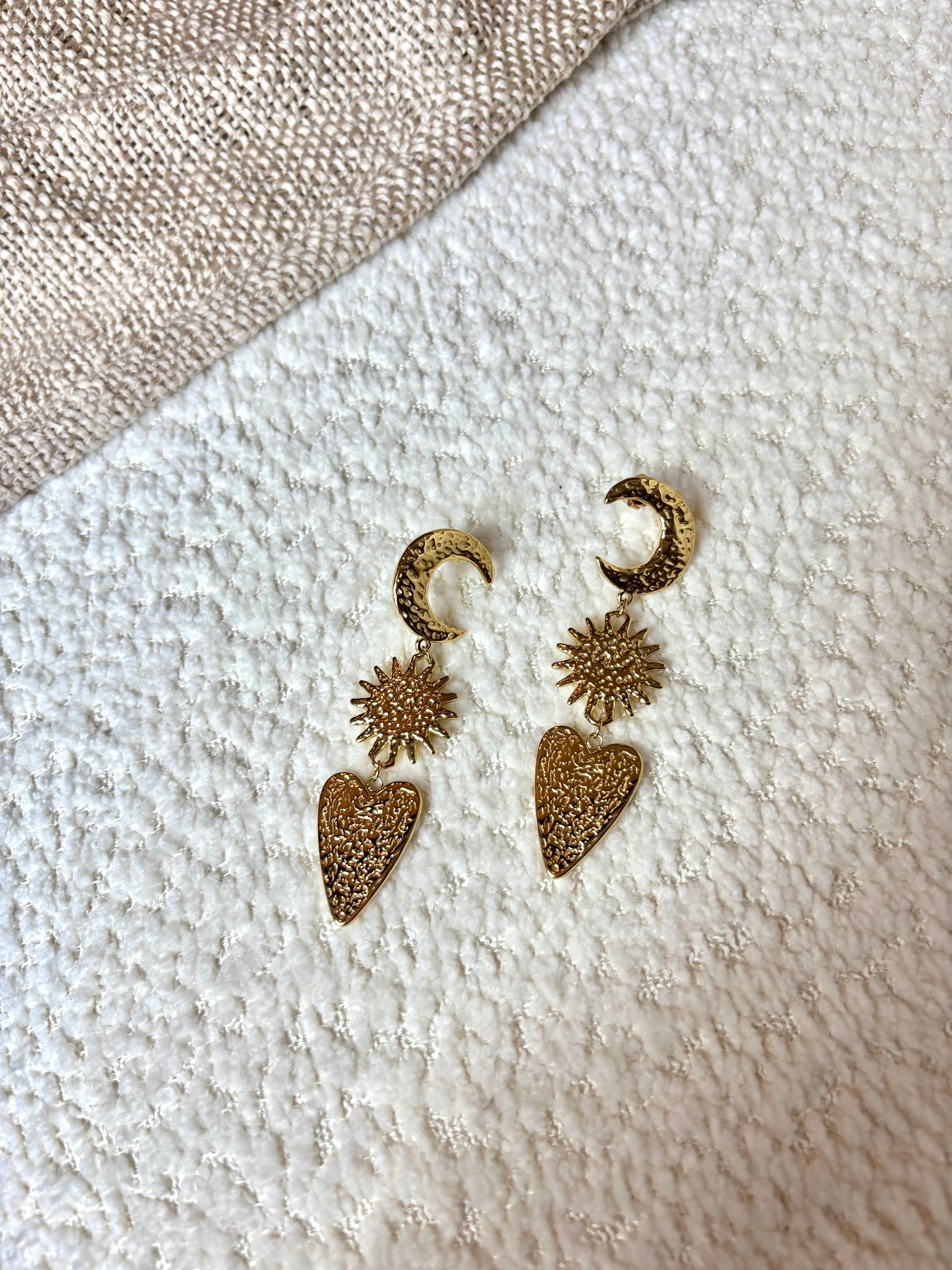Boucles d’oreilles Lune