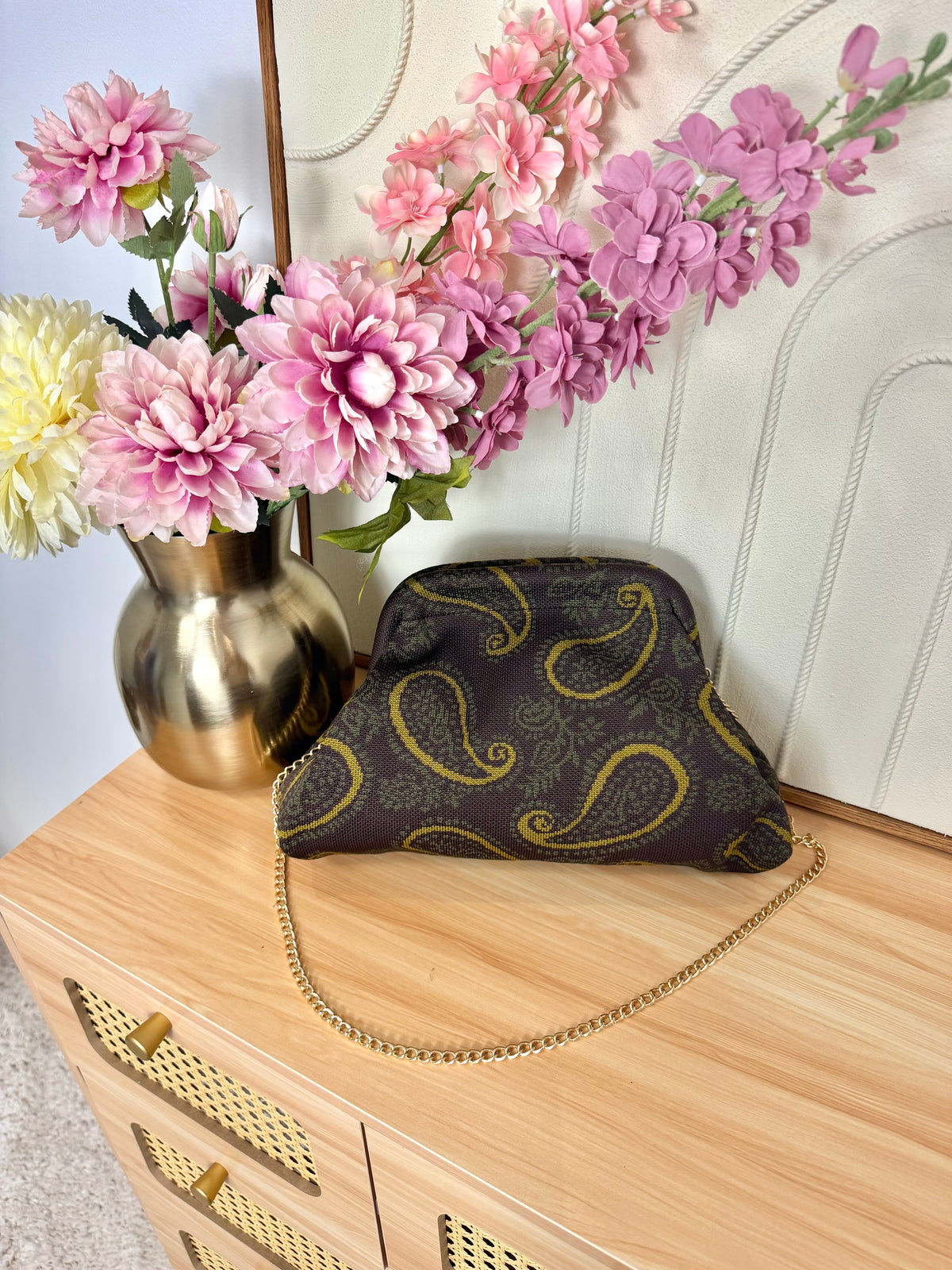 Sac Pochette Mandala Verte