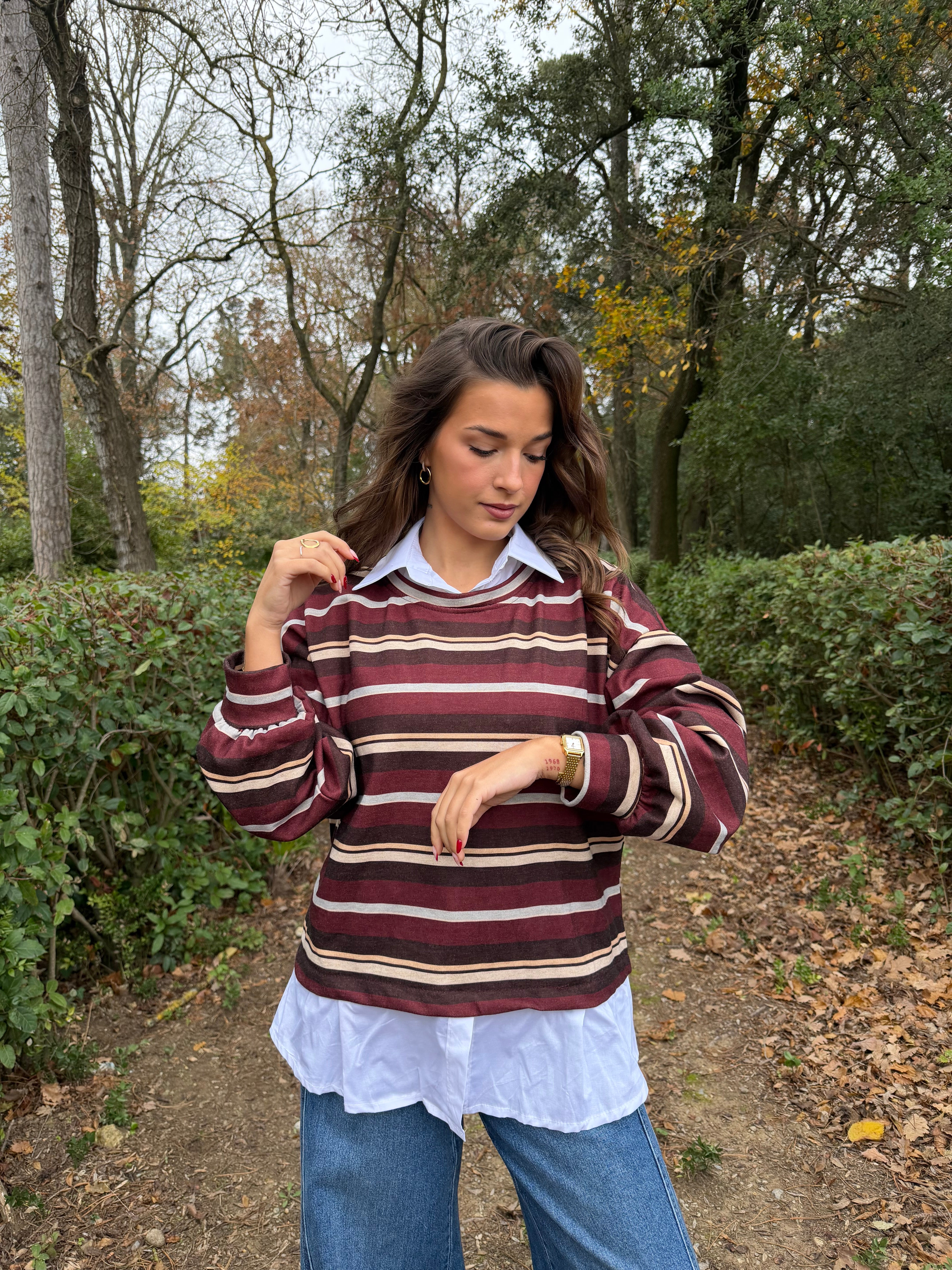 Sweat & Chemise Bordeaux