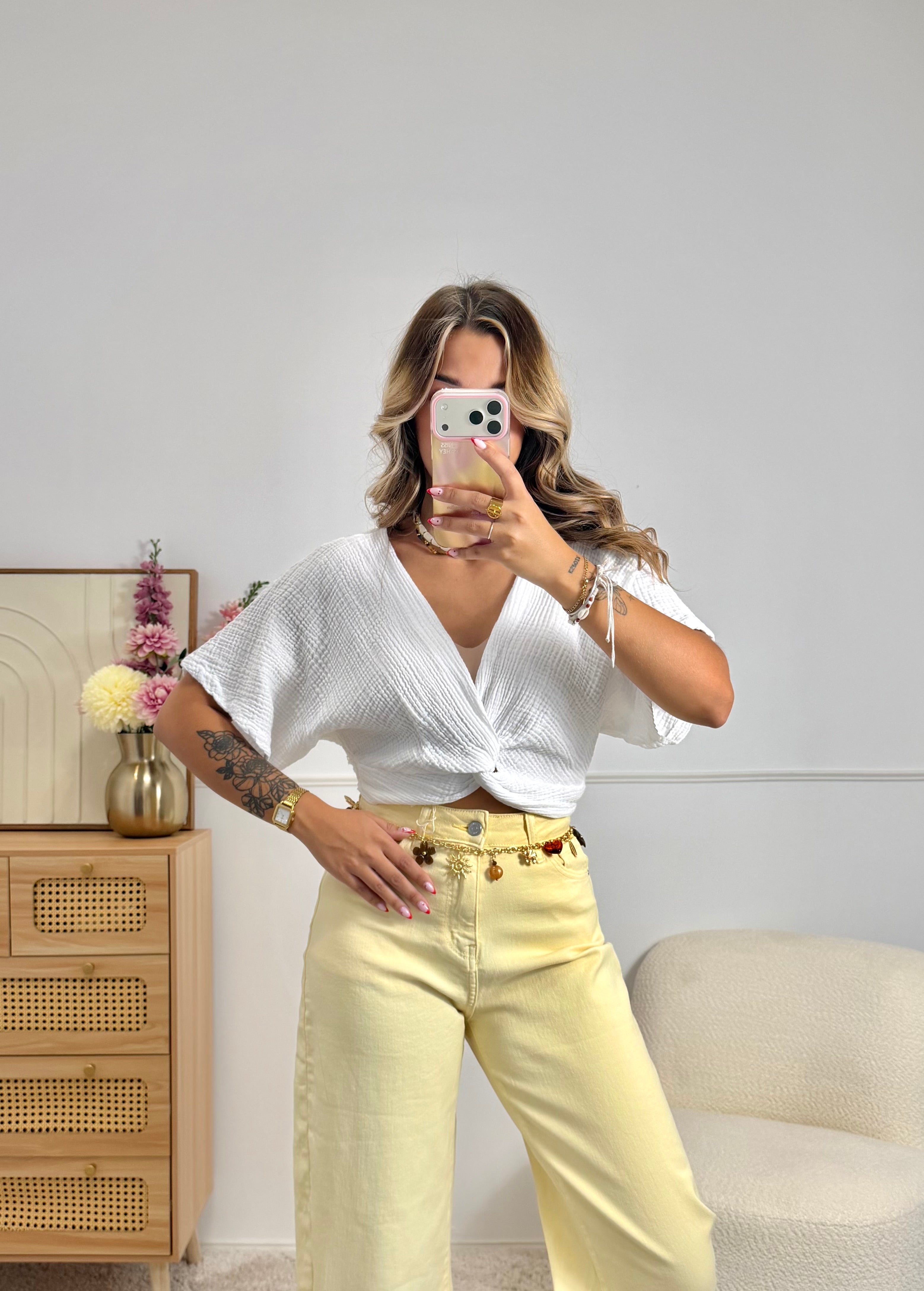 Top 100% Coton Blanc
