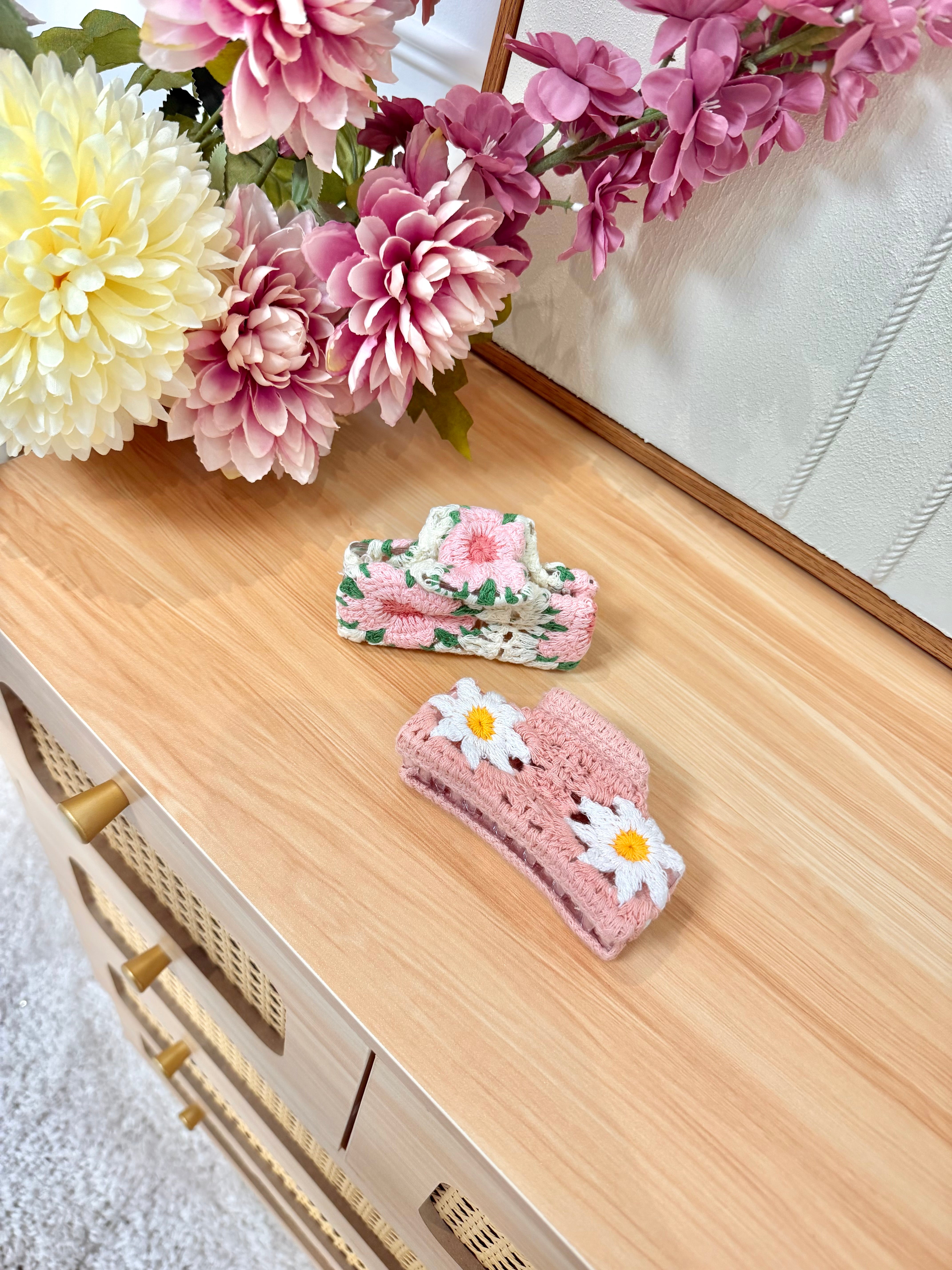 Pince Crochet Fleurs