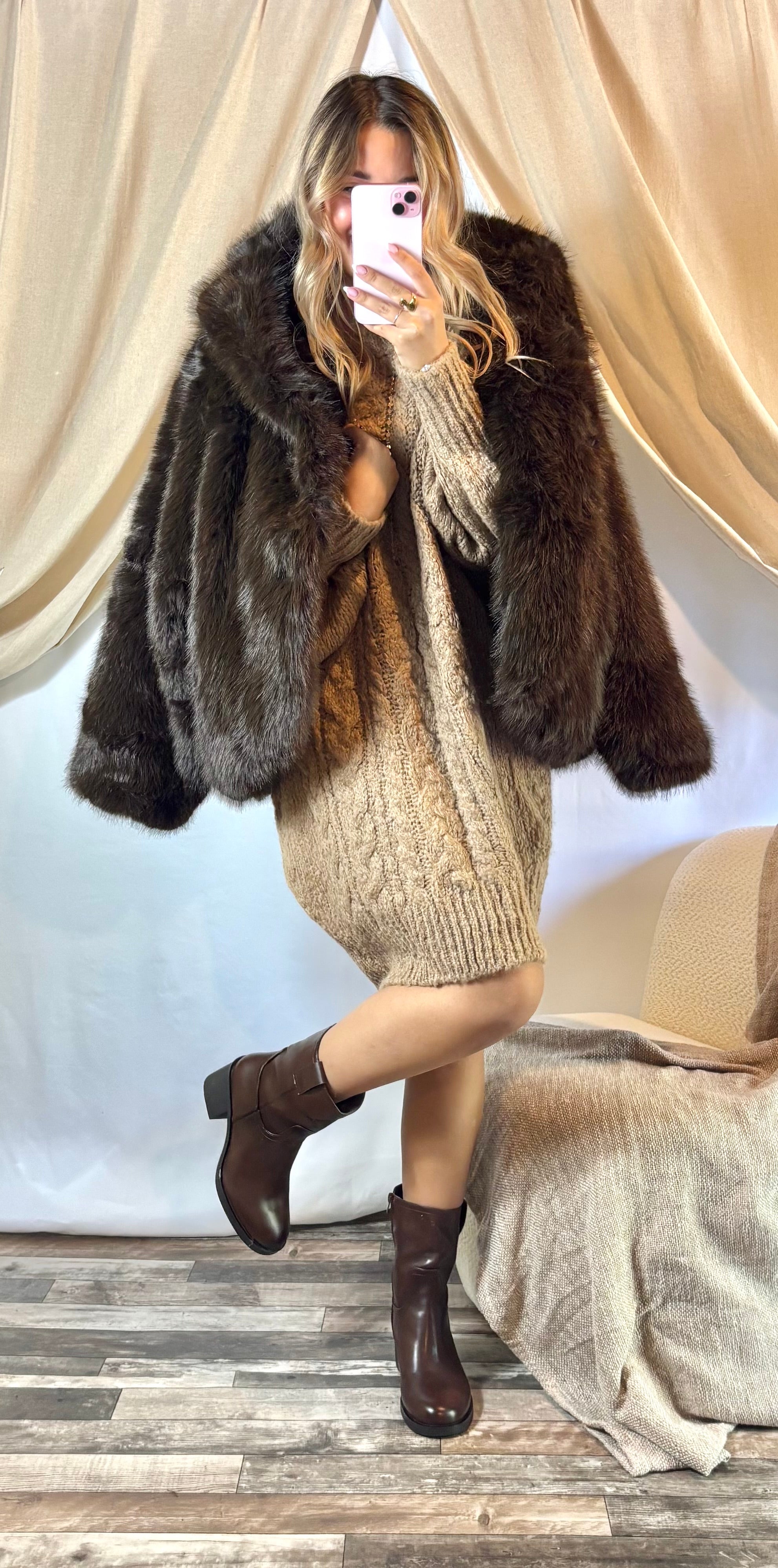 Bottine SimilicuirChocolat