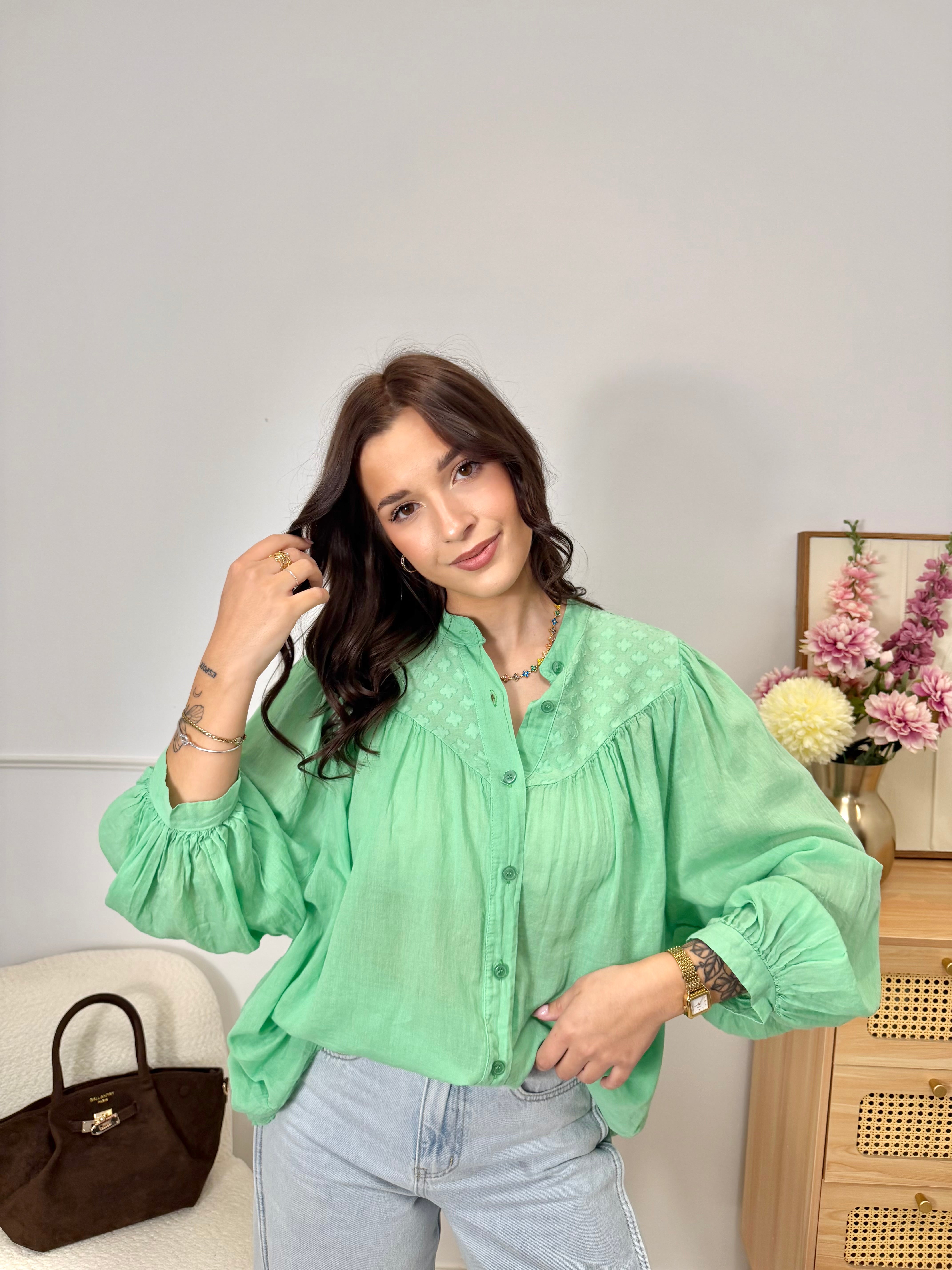 Blouse Verte