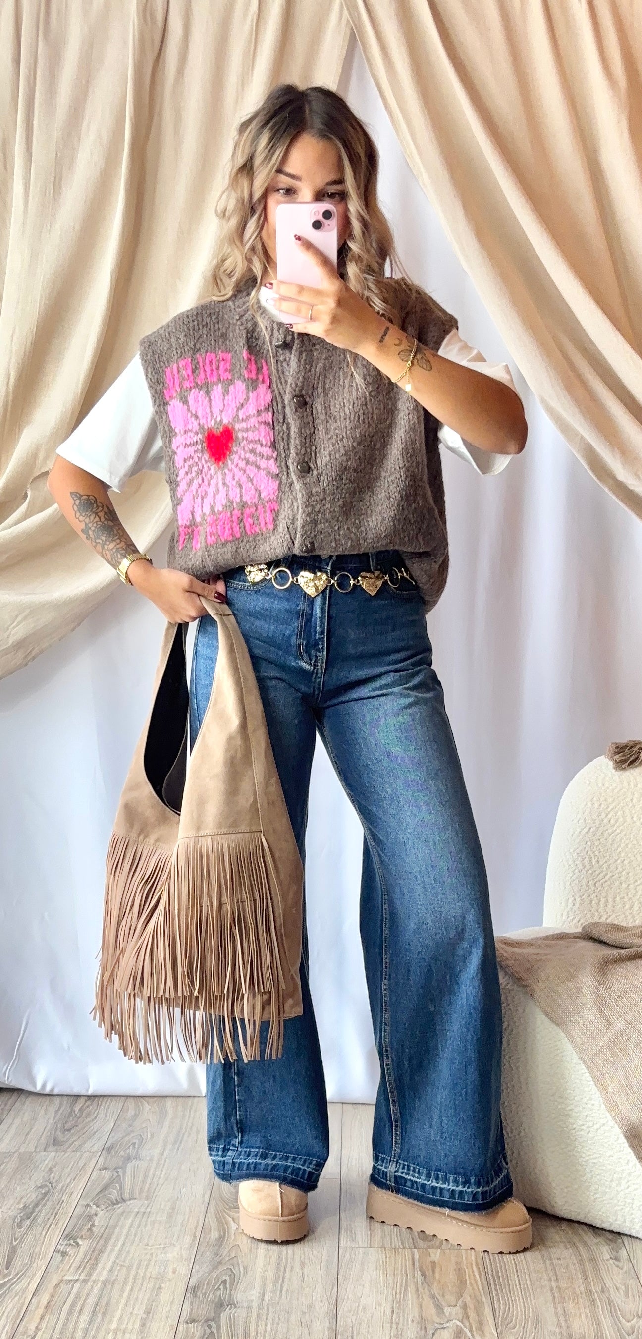 Gilet Soleil Taupe