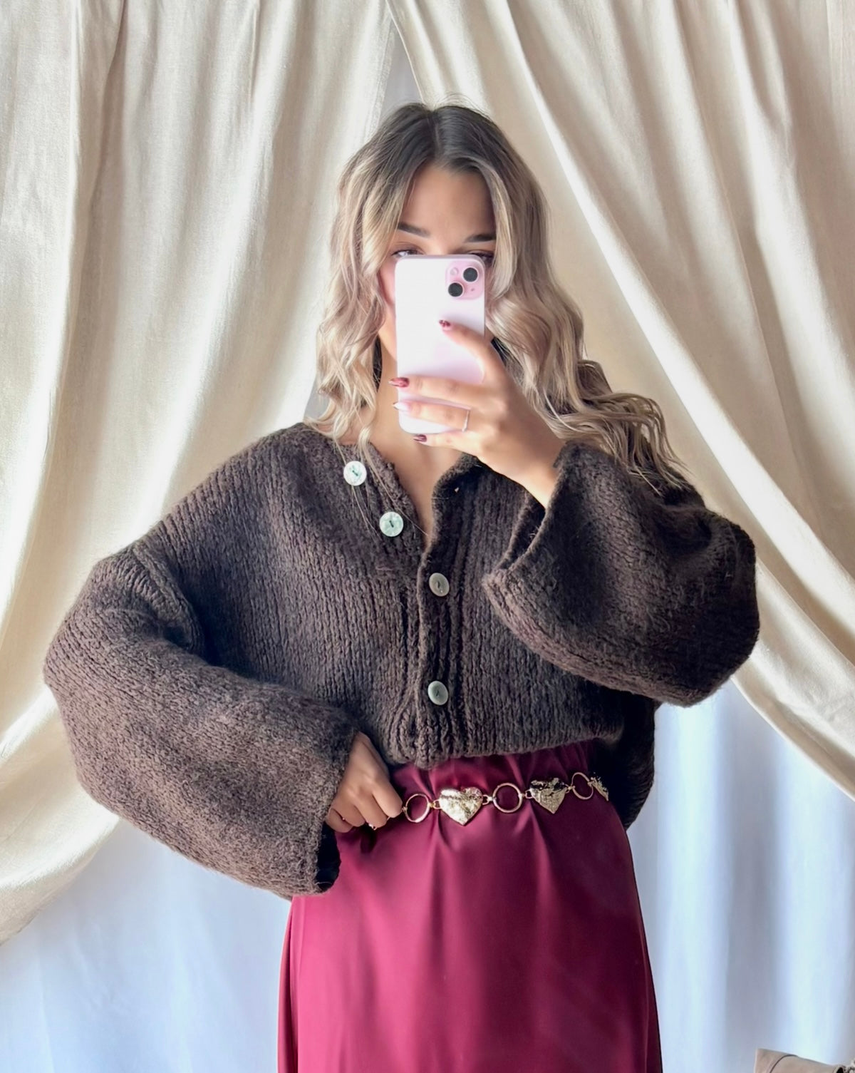 Gilet Boutonné Chocolat