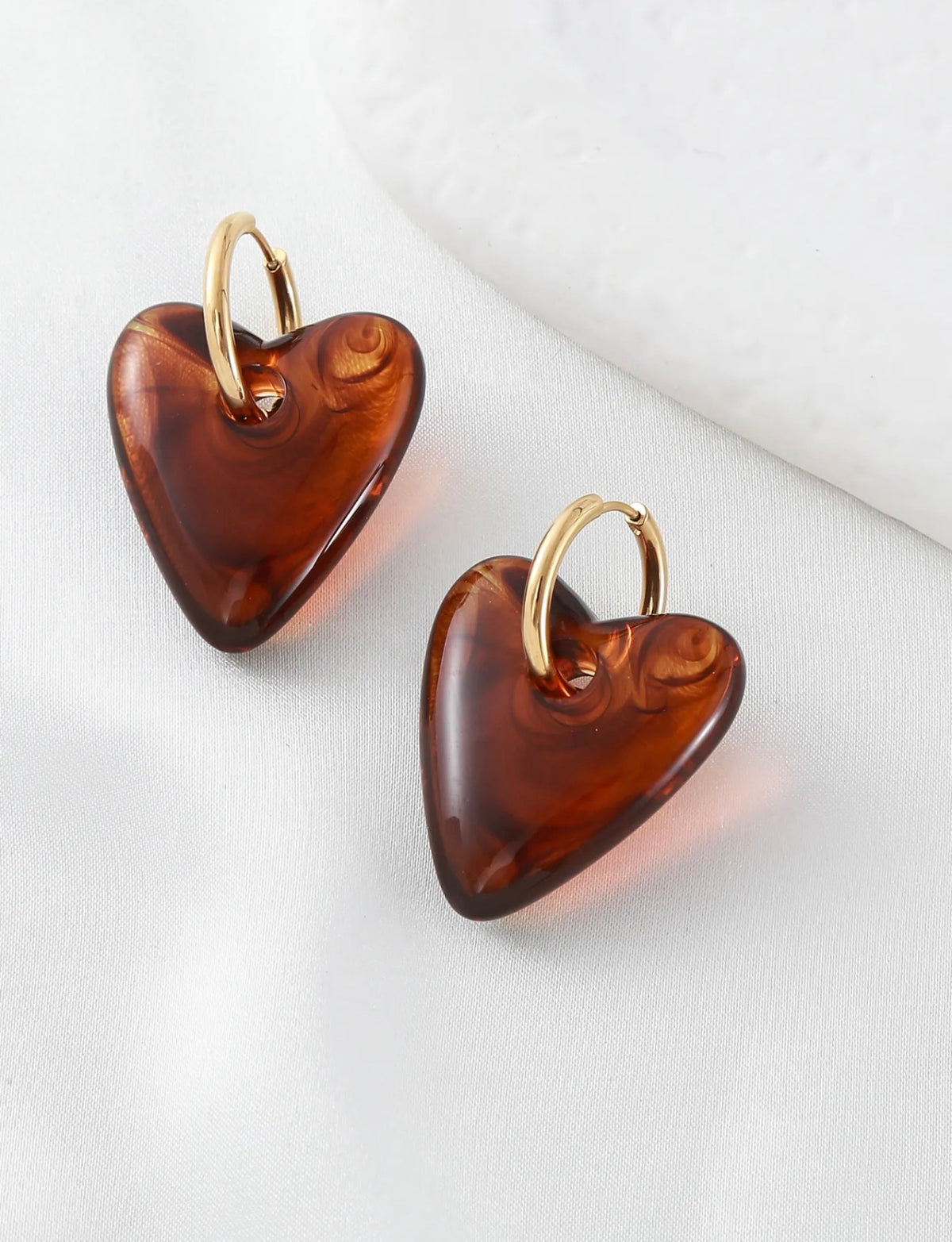 Boucles d’oreilles cœur Choco