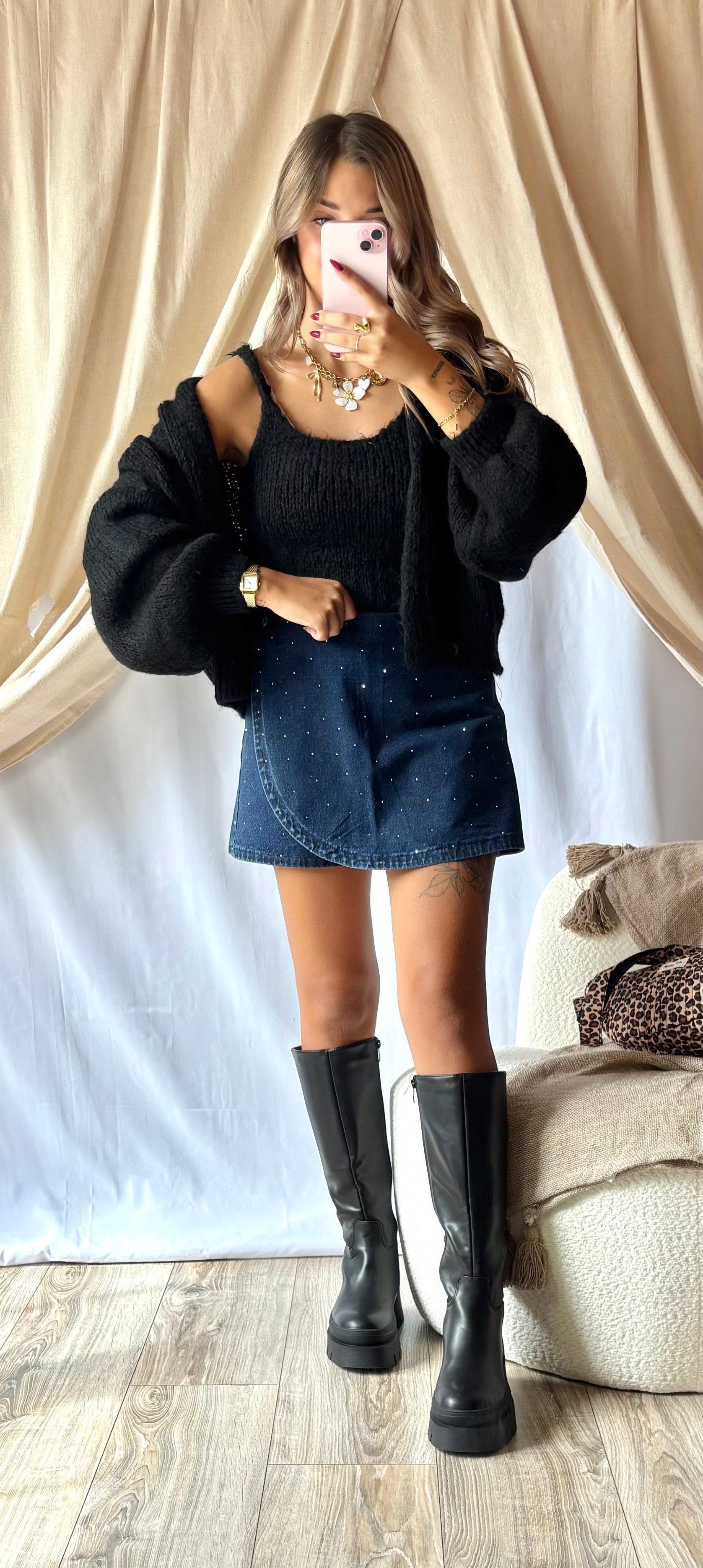 Gilet & Top Noir