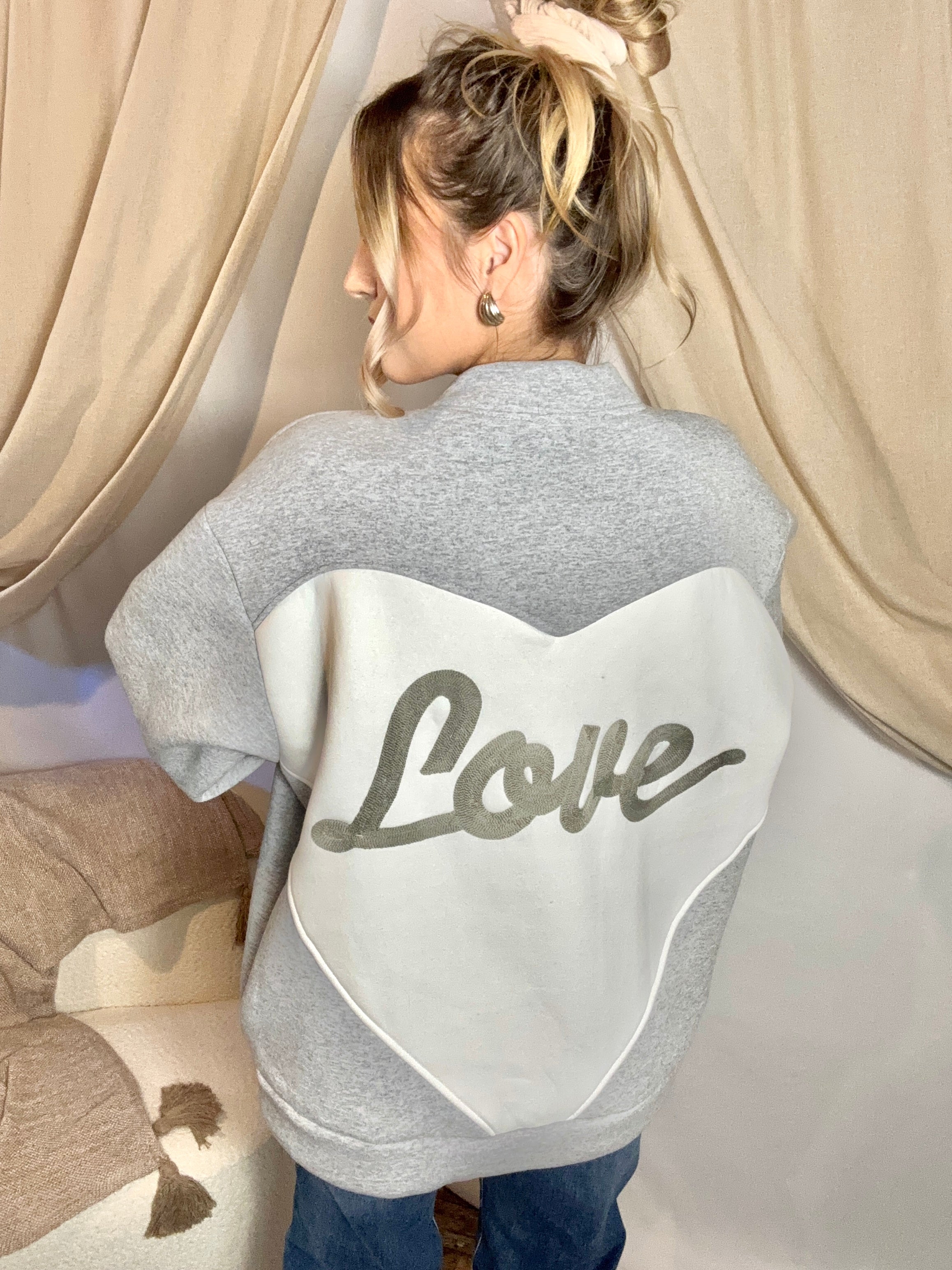 Veste LOVE Gris