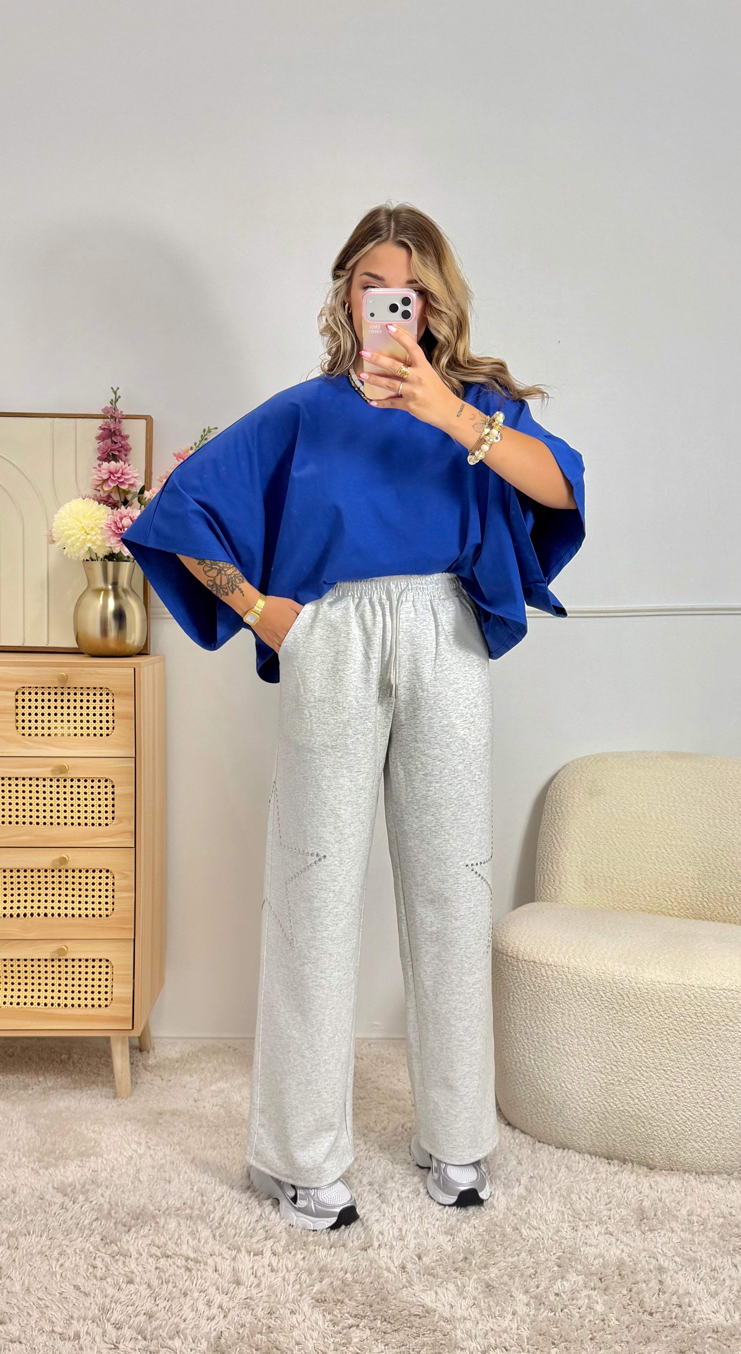 T-Shirt Oversize Bleu Roi
