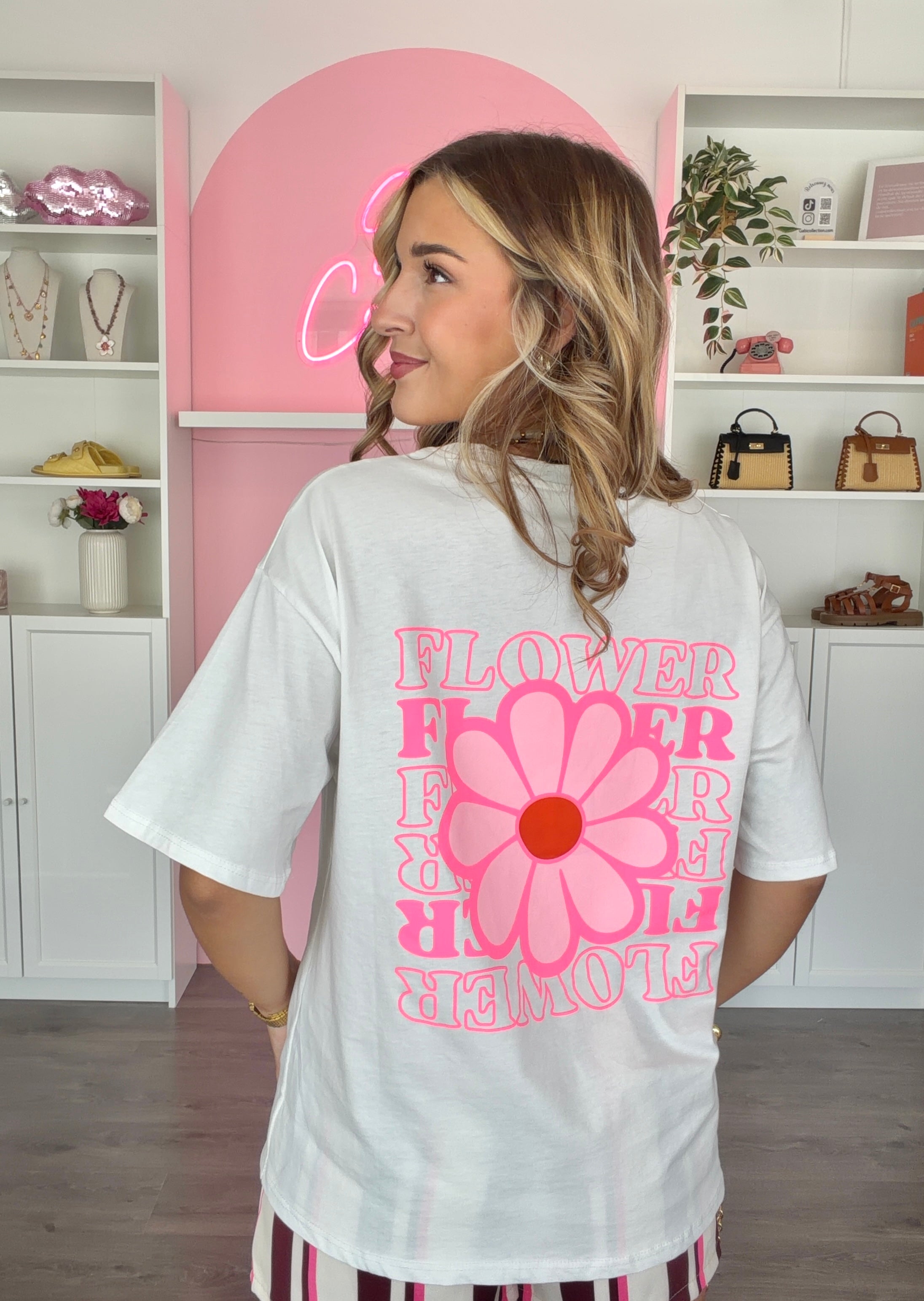 T-Shirt FLOWER blanc