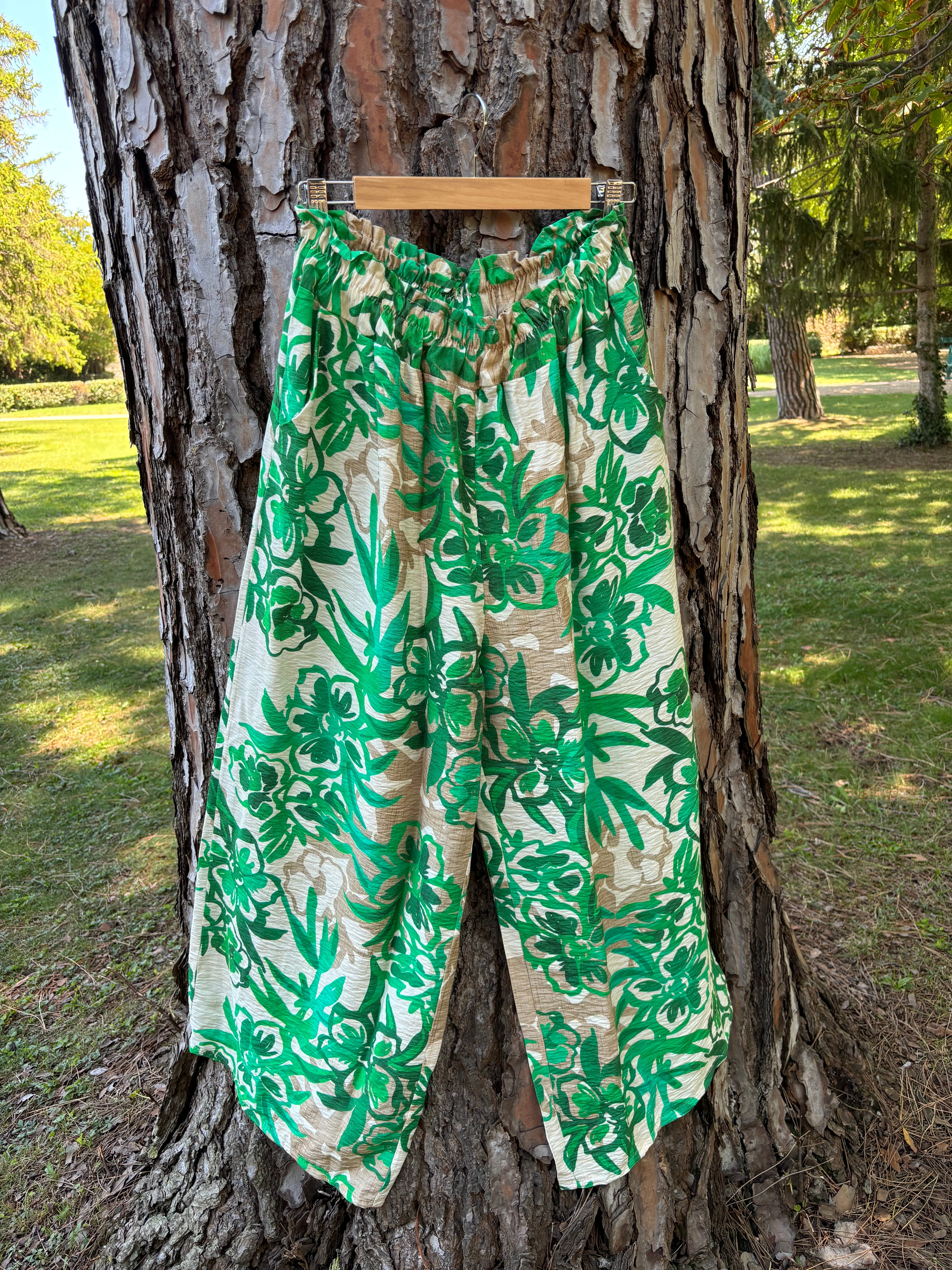 Pantalon vert (Grande Tailles)