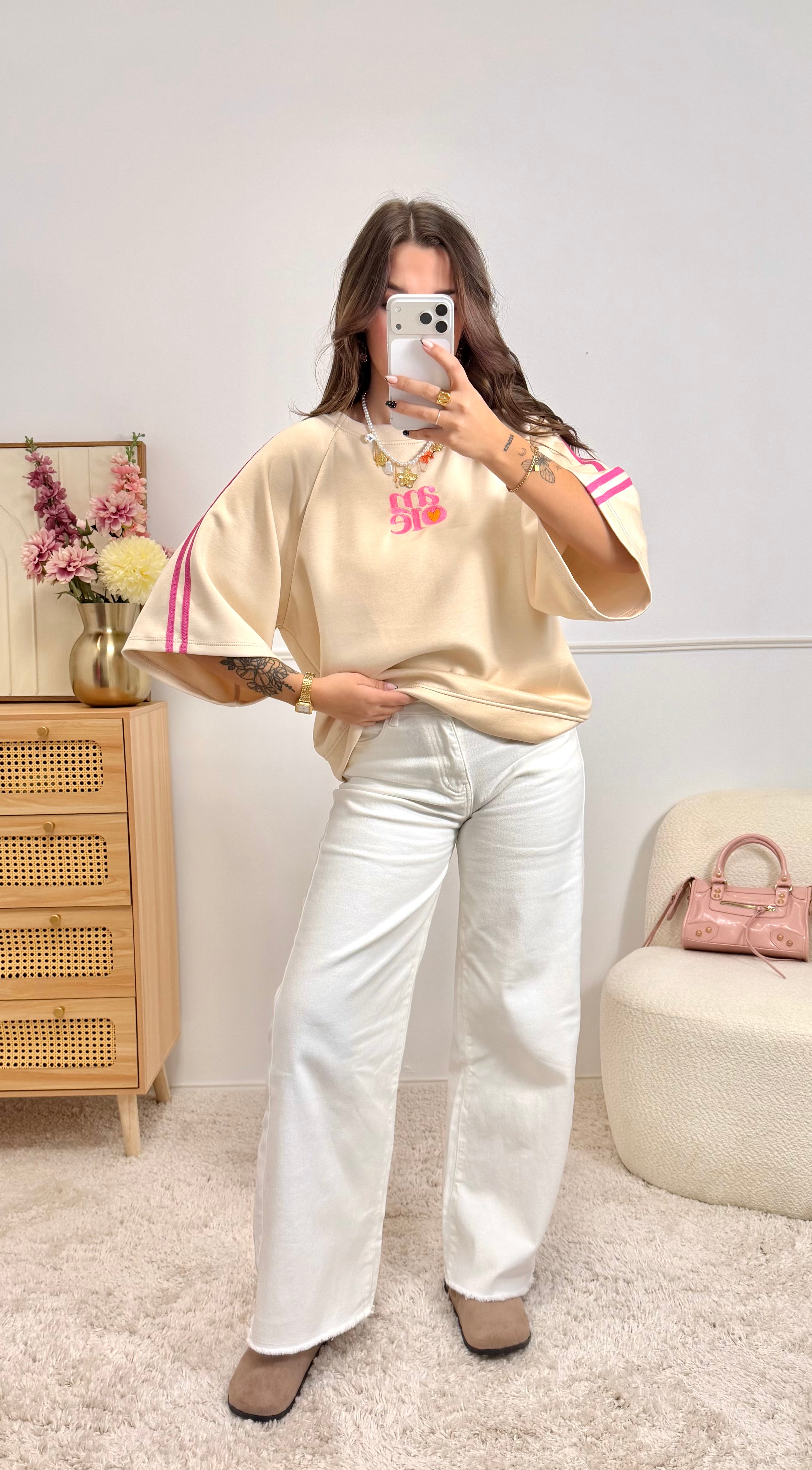 T-Shirt « AMORE » Beige