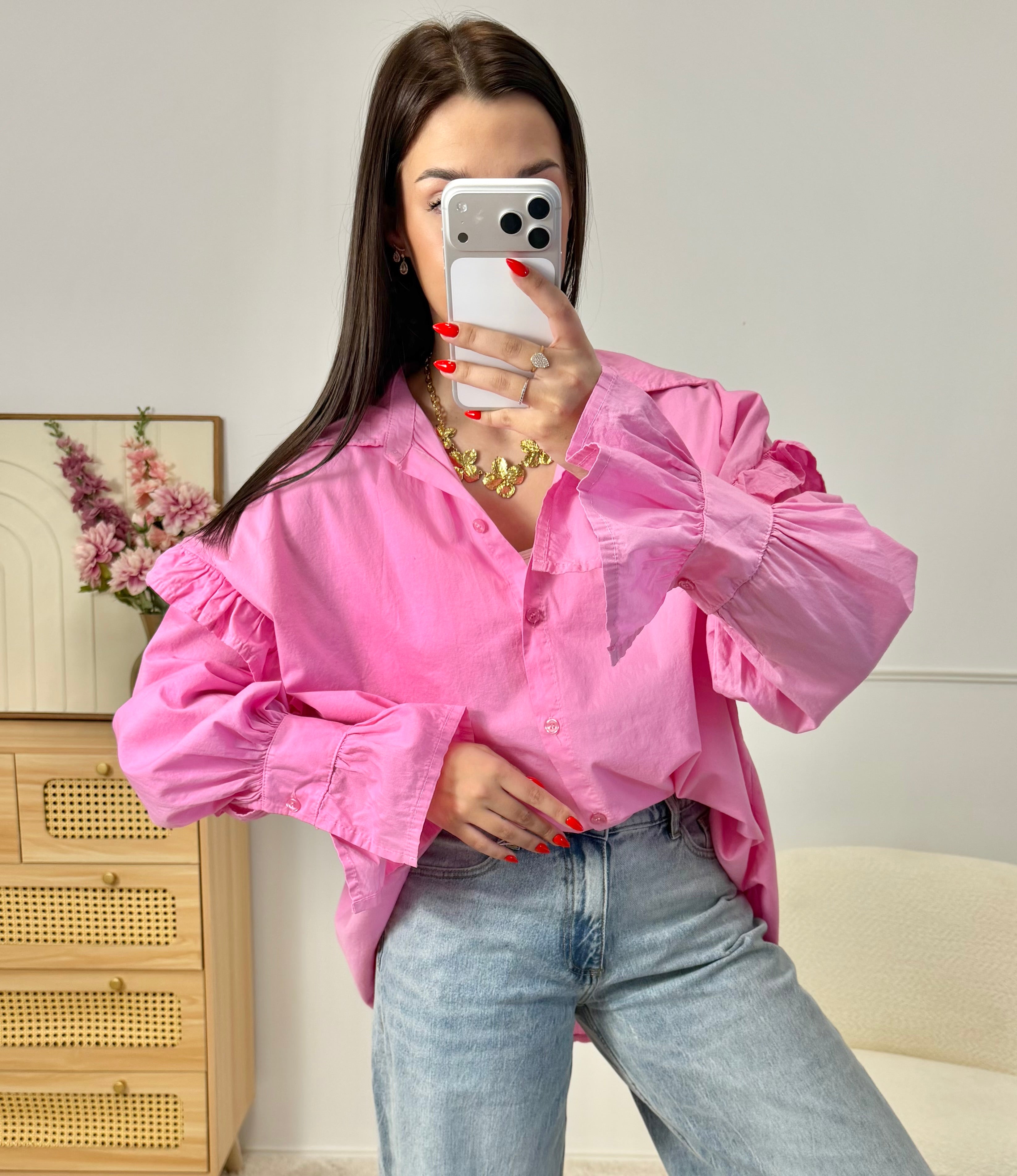 Chemise Froufrou Rose