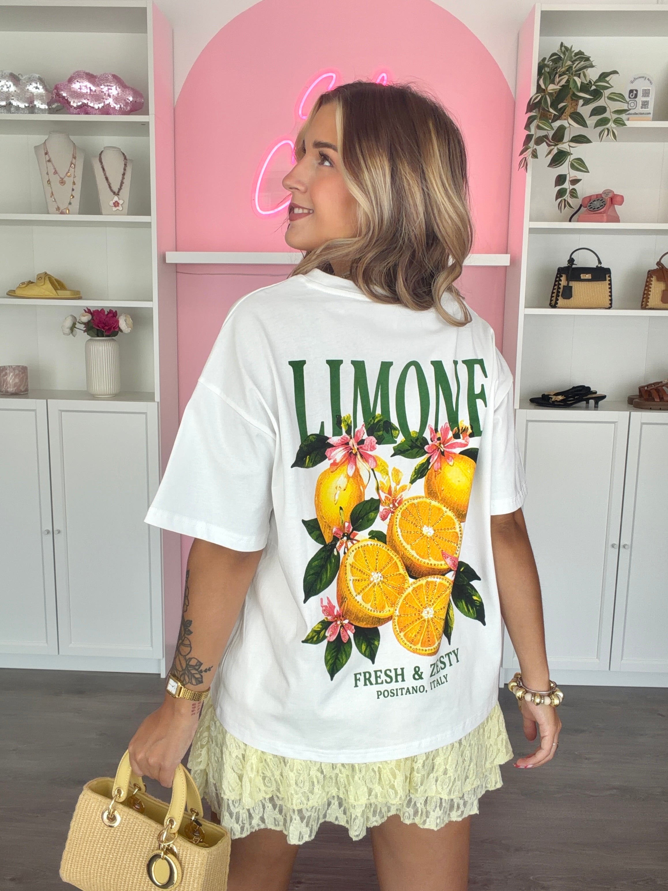 T-Shirt CITRON STRASS
