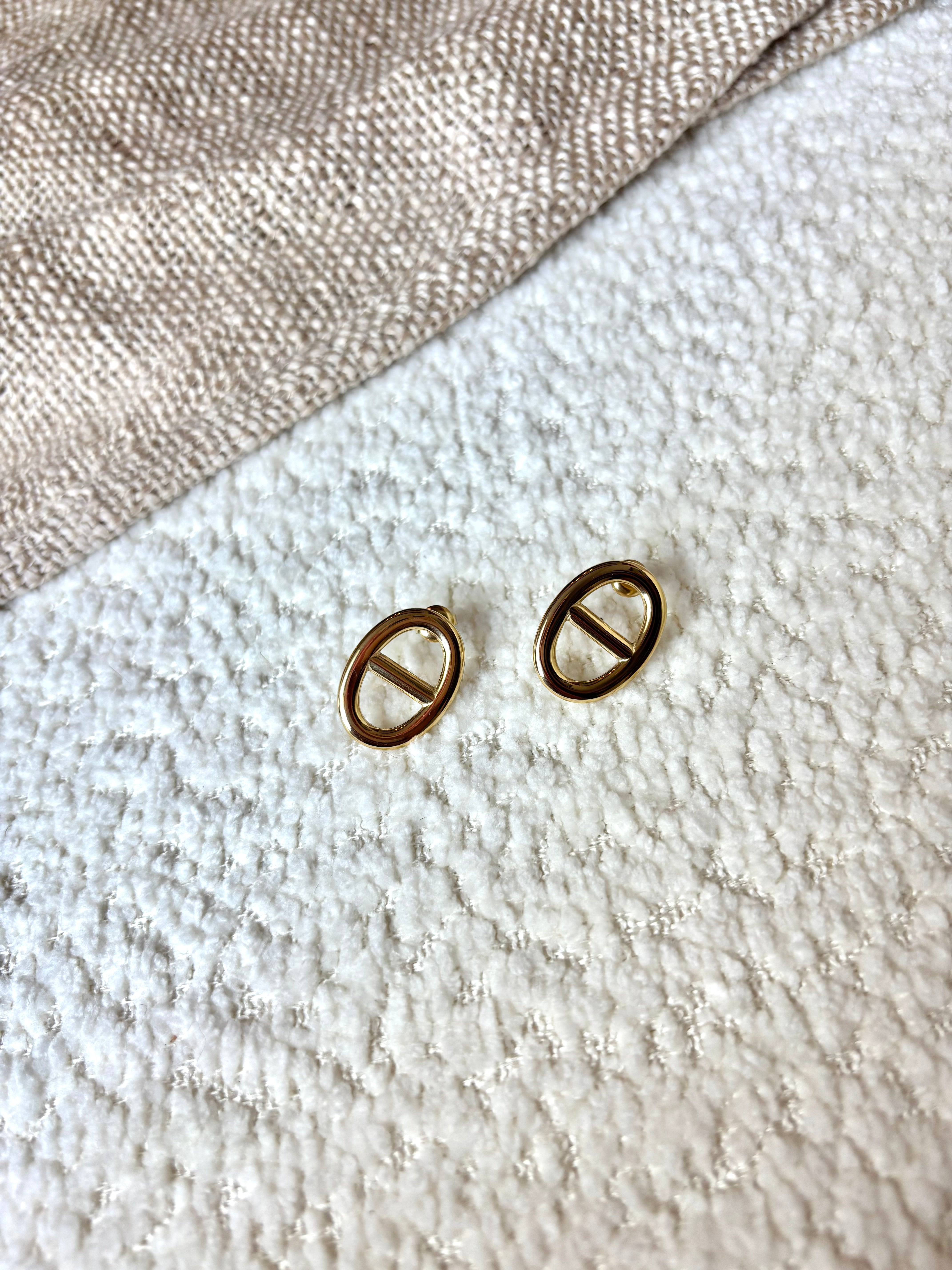 Boucles d’oreilles dorées