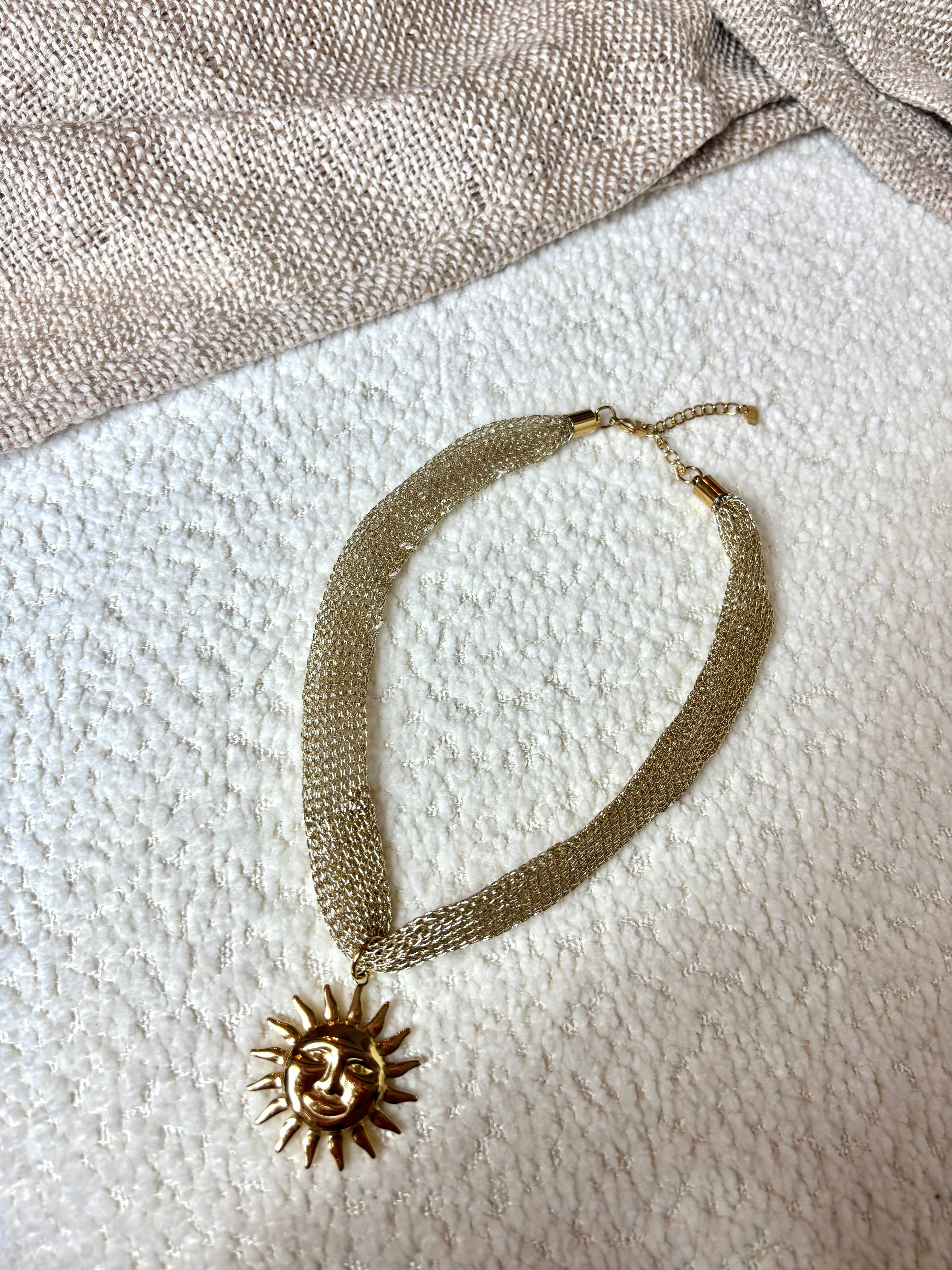 Collier Soleil Doré