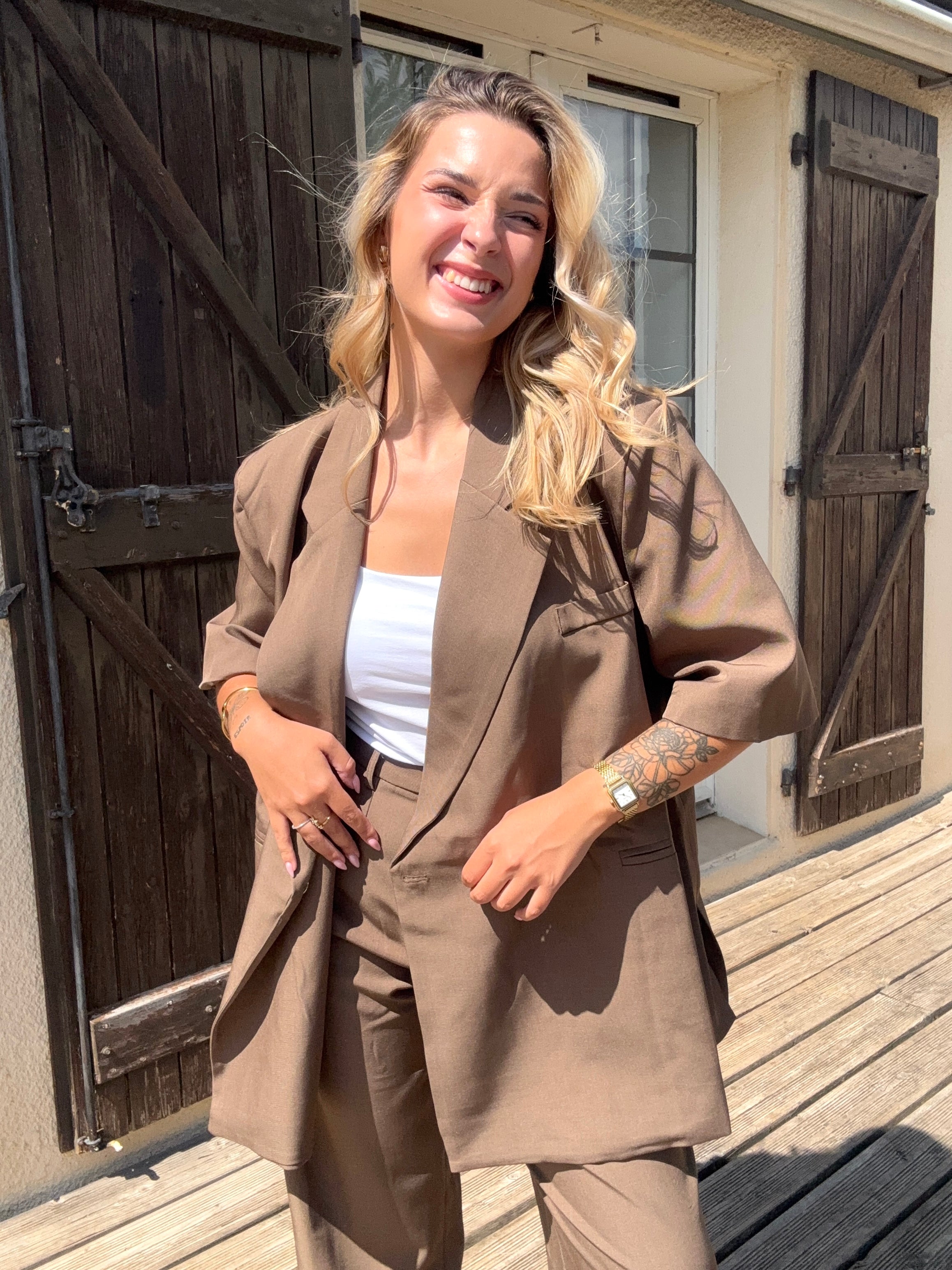 Veste Blazer Chocolat