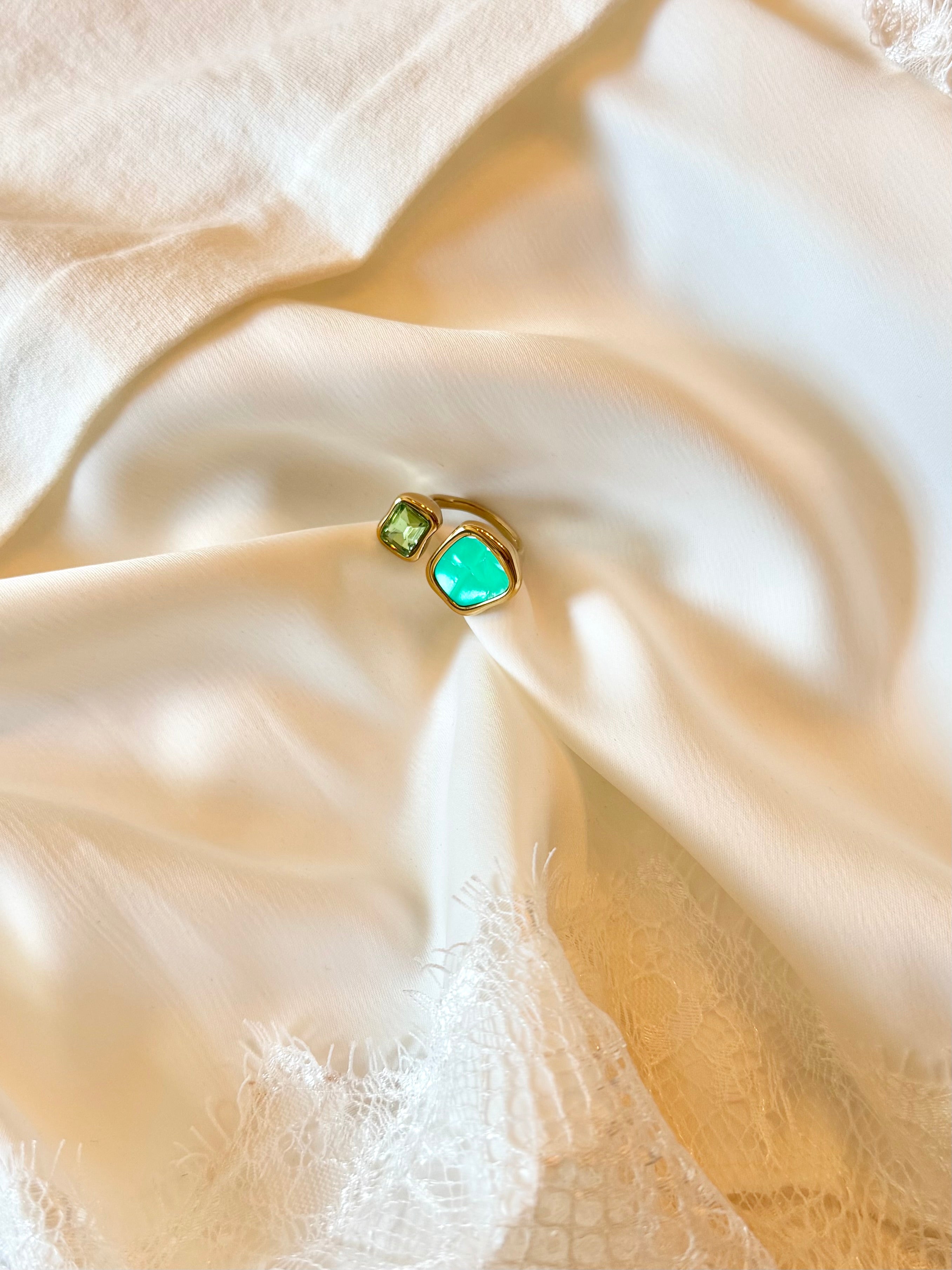 Bague Cristaux Colorée