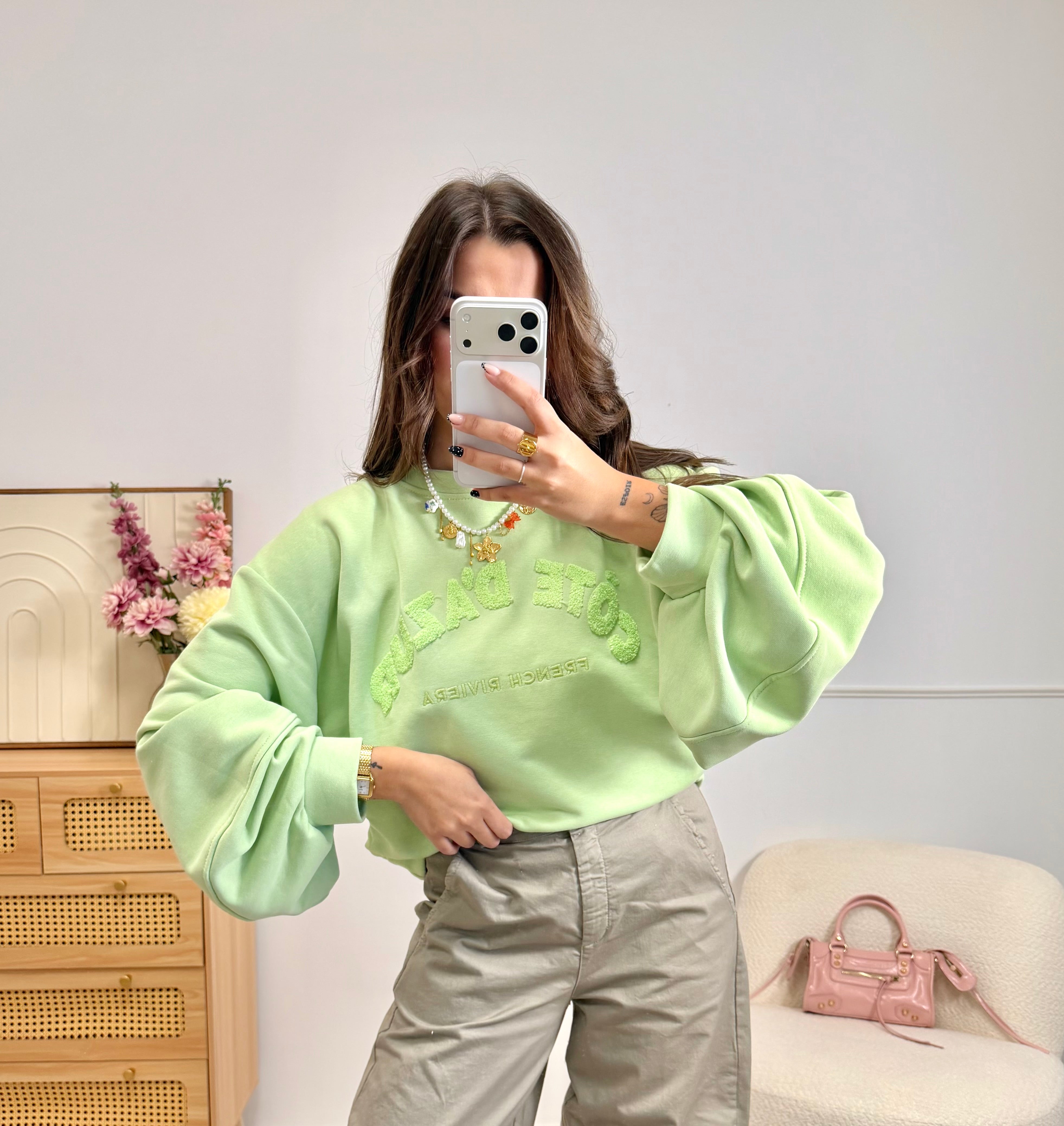 Sweat « COTE D’AZUR » Vert