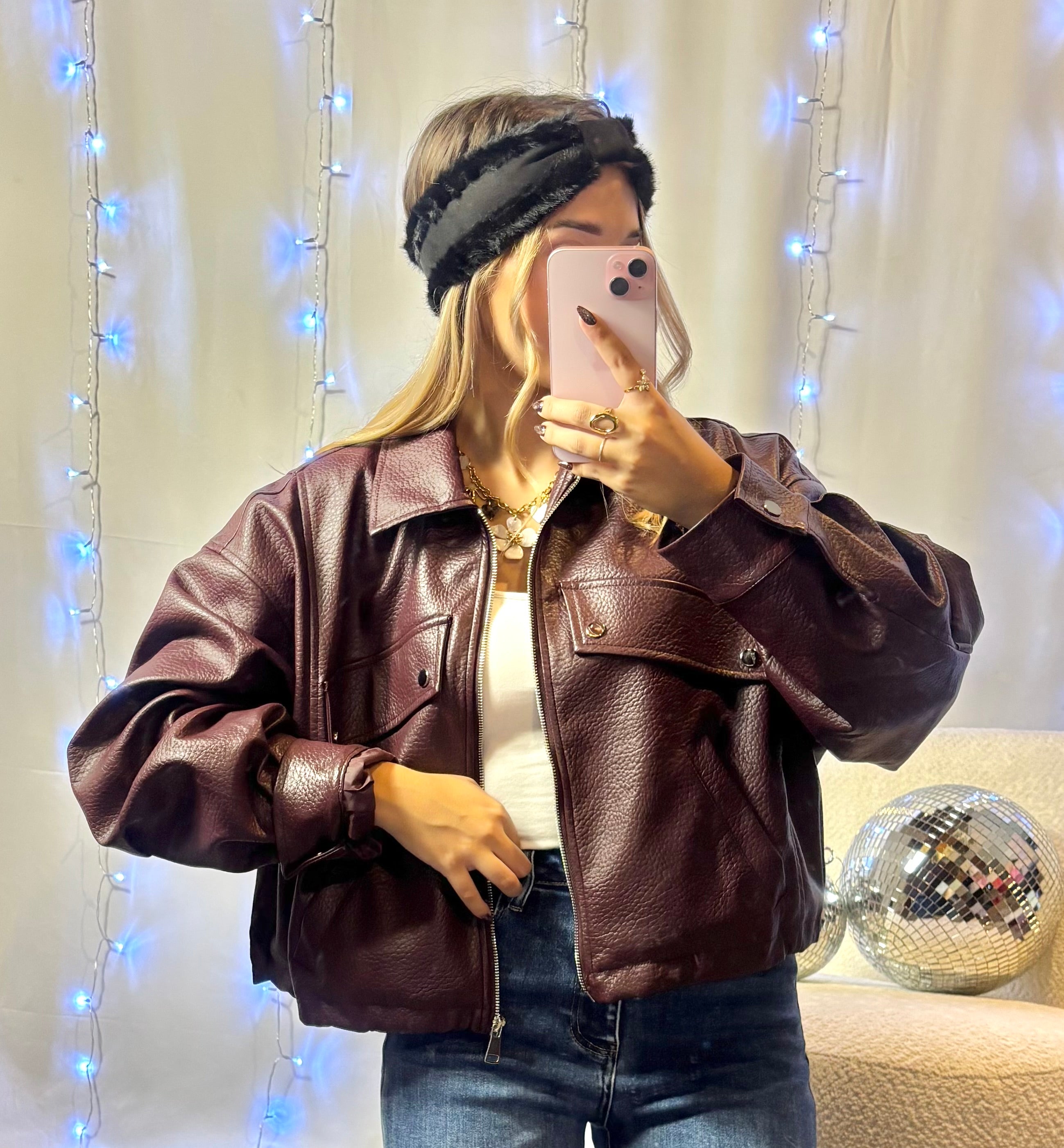 Bandeau Fourrure Noir