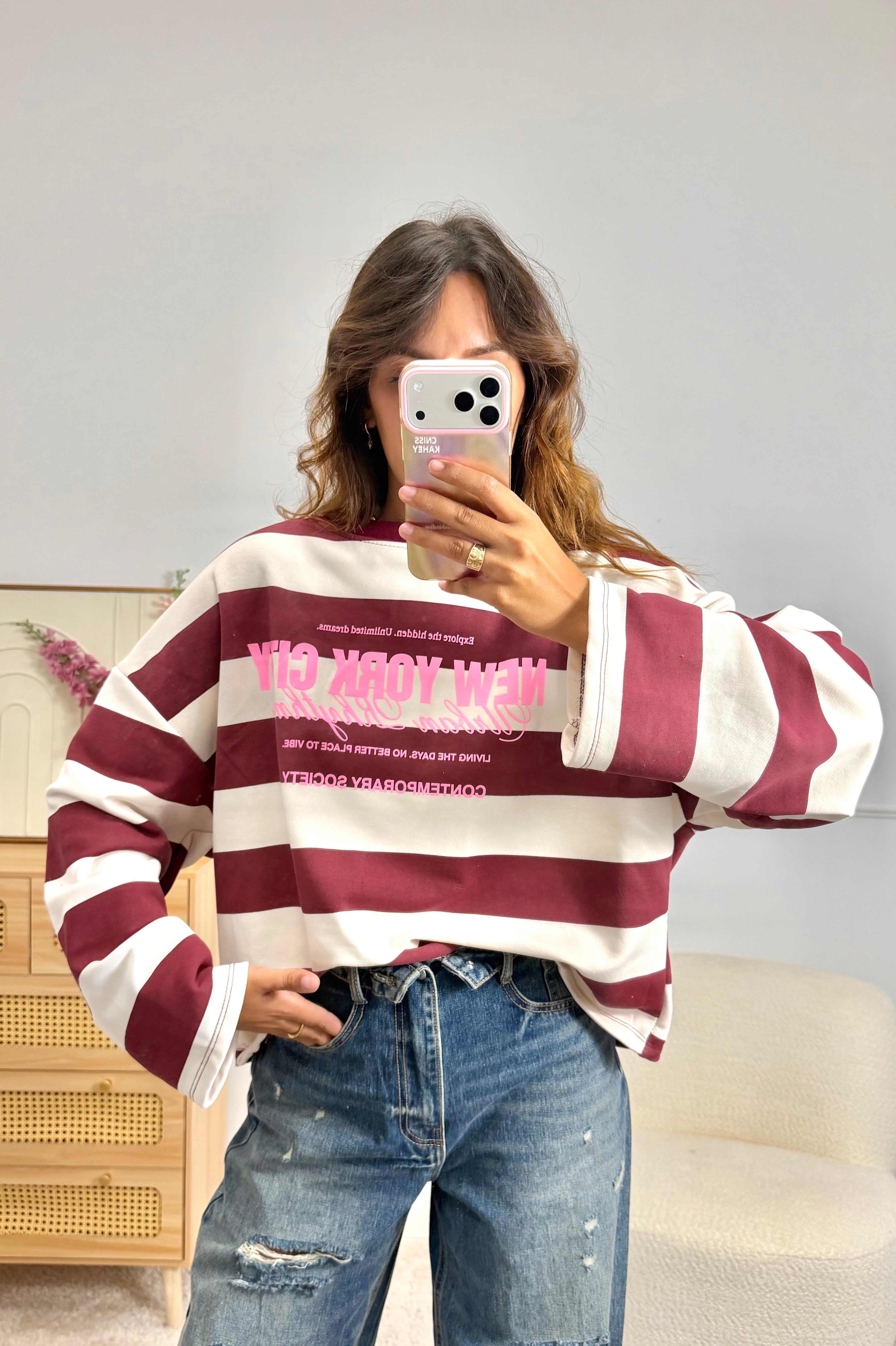 Sweat NEW YORK CITY bordeaux