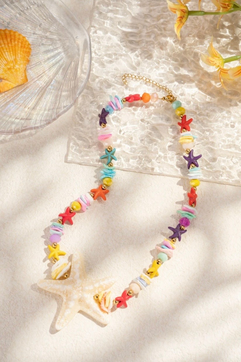 Collier Étoile de Mer Multicolore