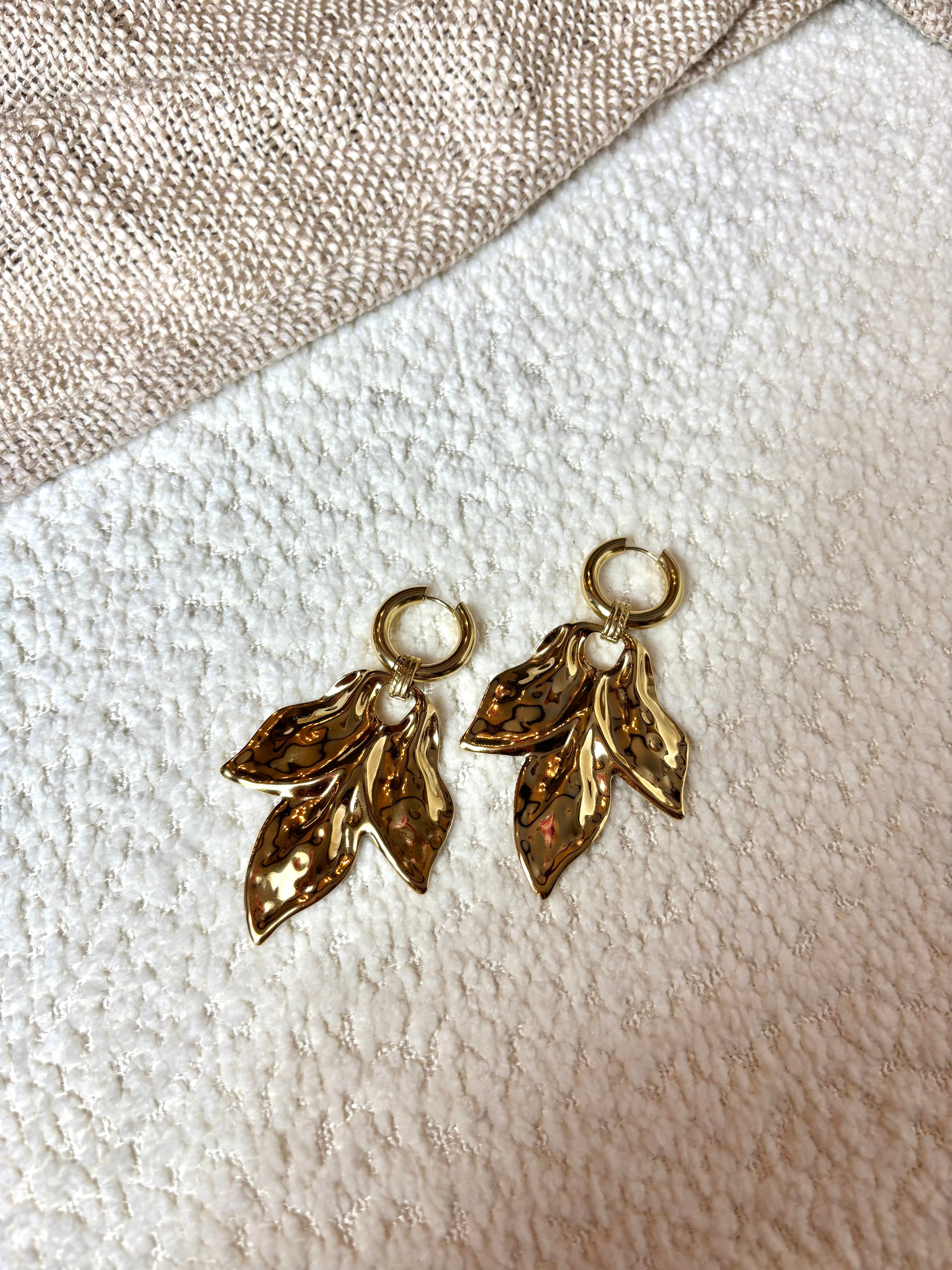 Boucles d’oreilles Feuilles